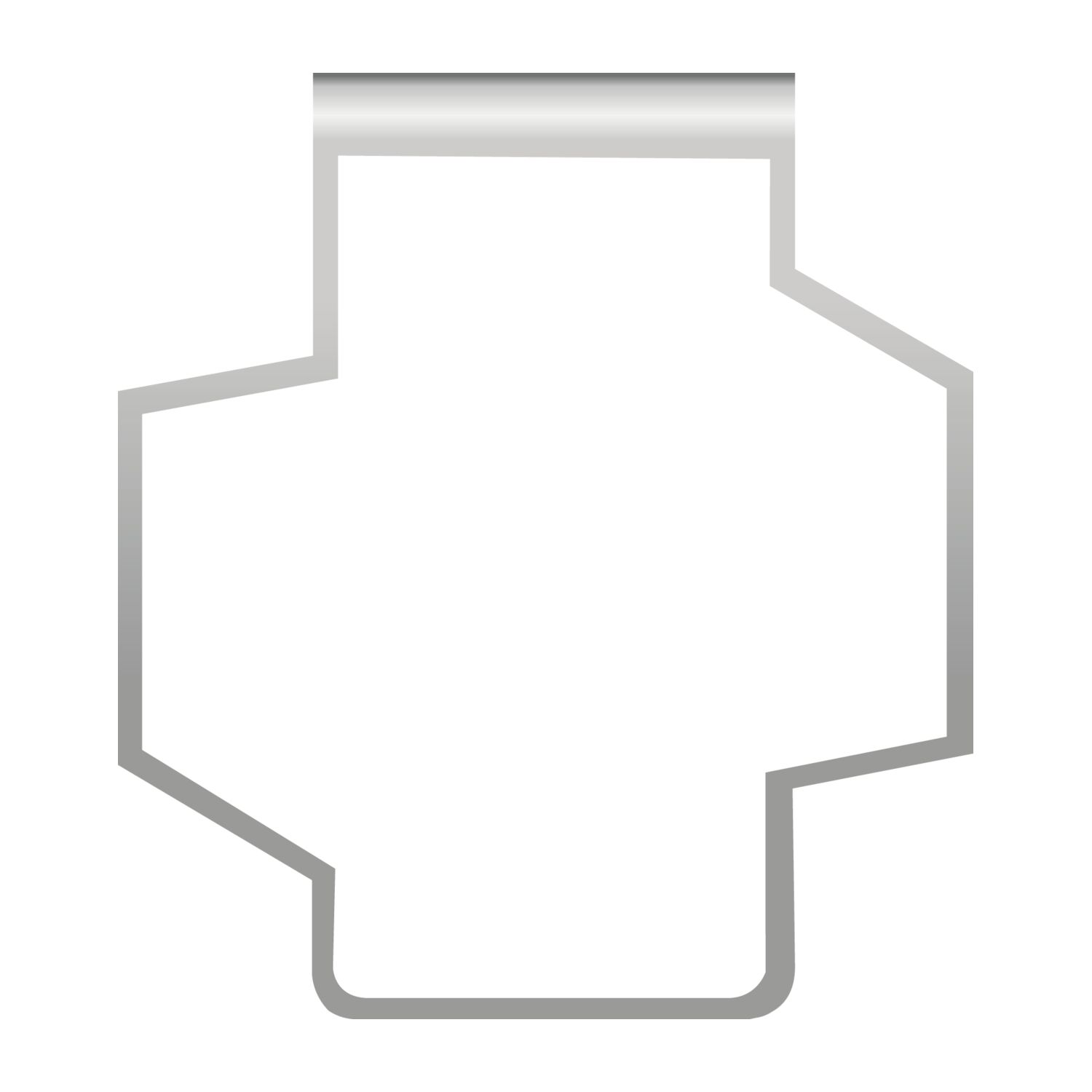 ROMINOX® Mehrweg-Büroklammer Shape Clip Variante F, idealer Mailingartikel für Dokumente, bis zu 18 Seiten Klemmkraft