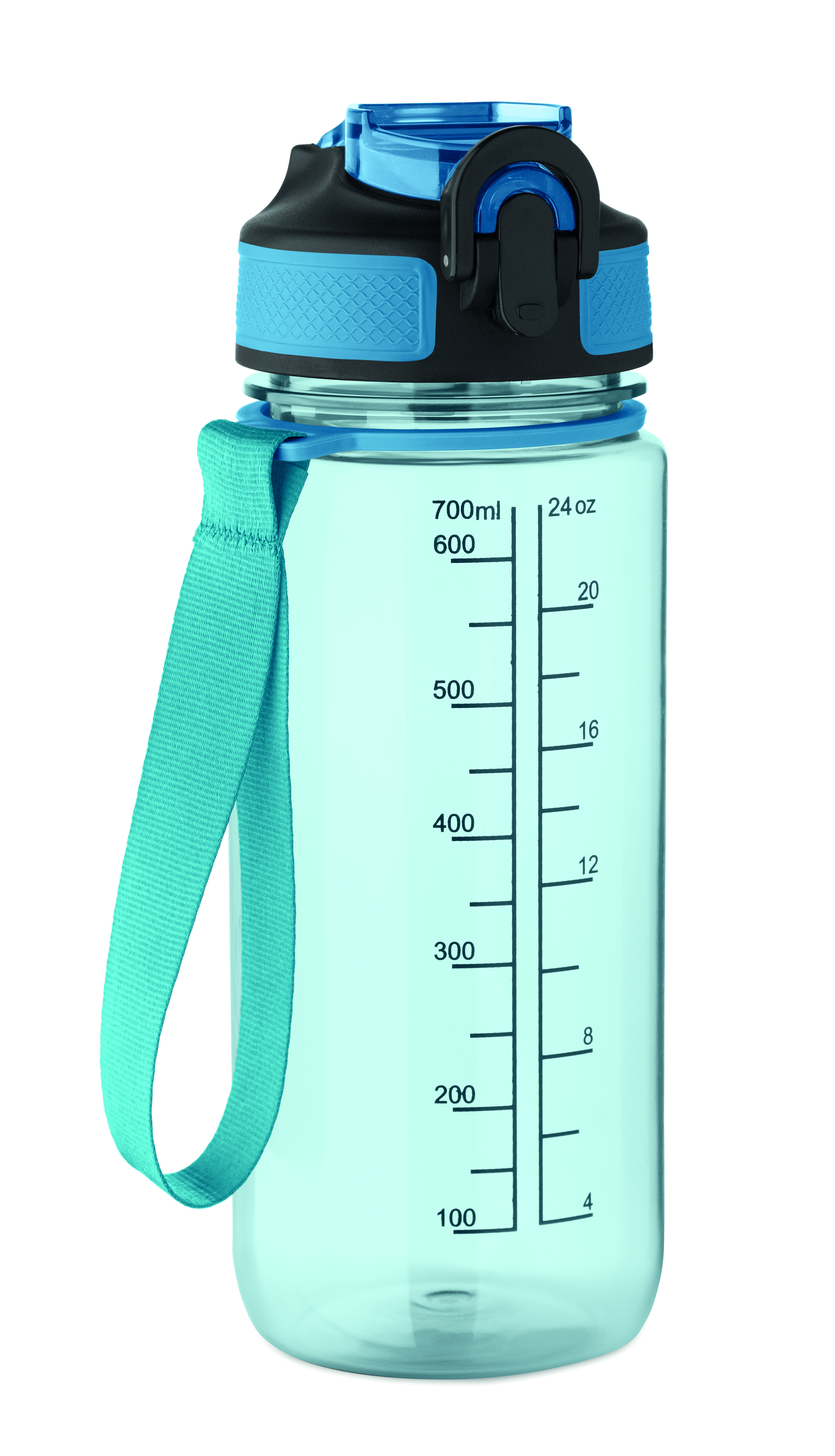 Transparent hellblau