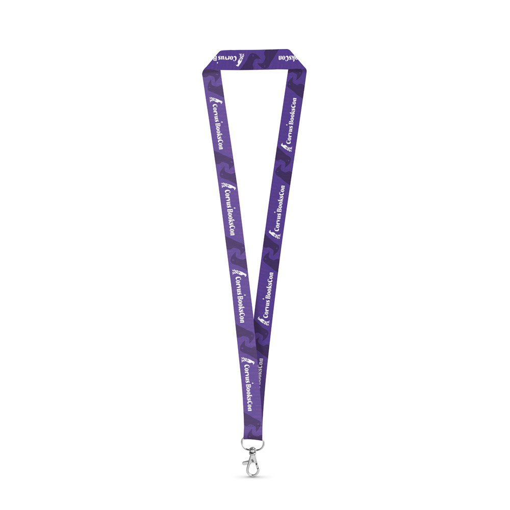 WINDSOR Sublimationslanyard aus recyceltem Polyester (100% rPET) mit Karabiner