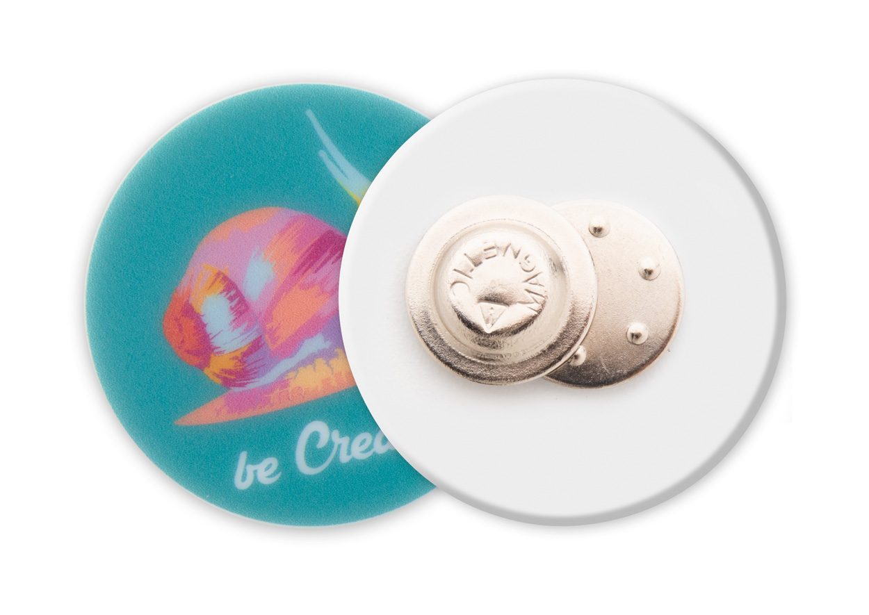 Anstecker mit Magnetbefestigung ColoBadge Anstecker mit Magnetbefestigung ColoBadge