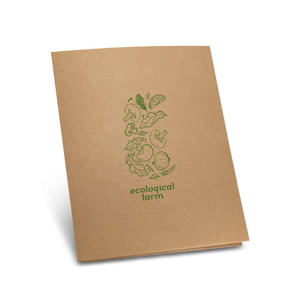 PUZO Mappe aus 100 % Recyclingpapier A4 (400 g / m²)