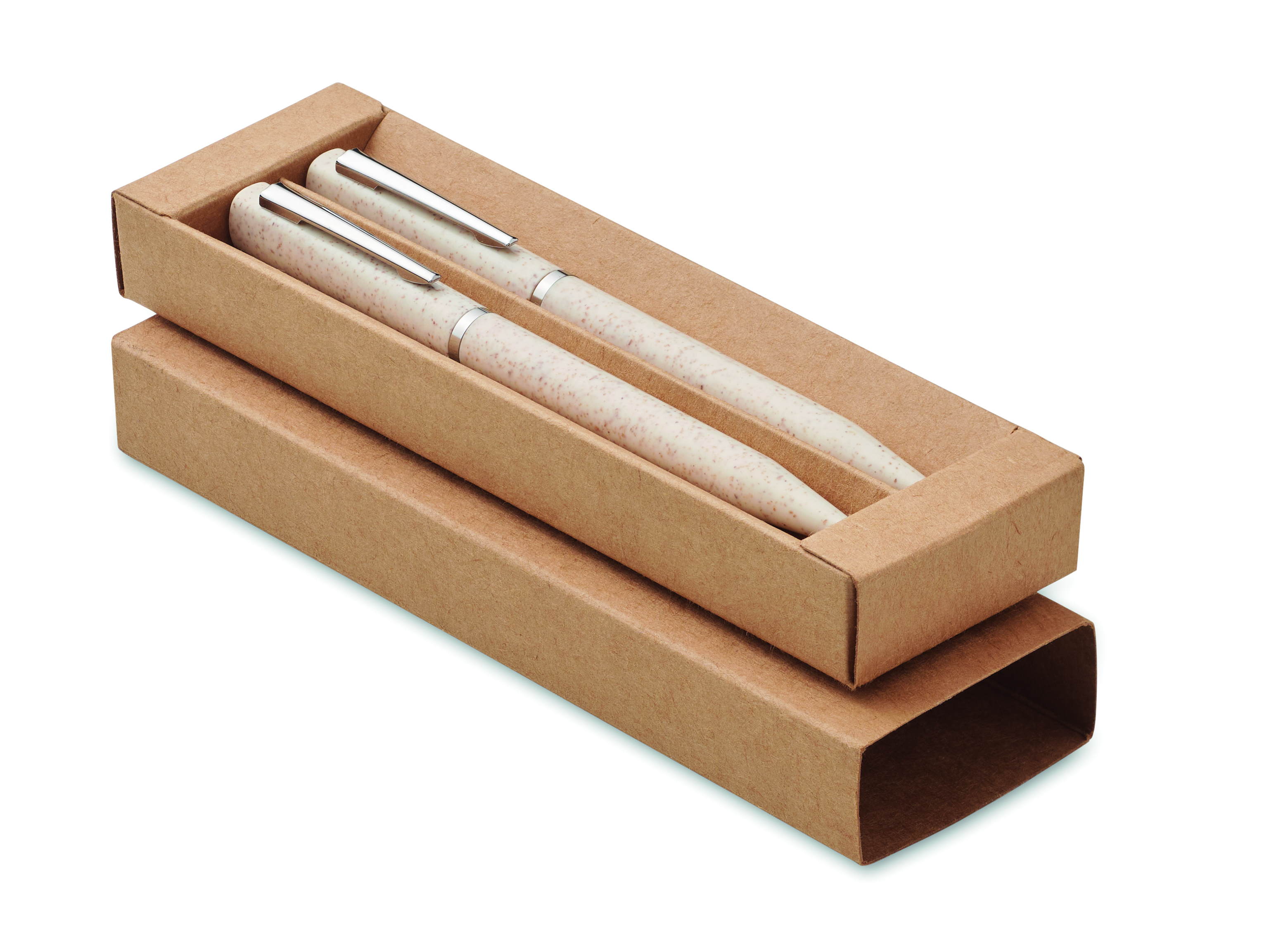 Schreibgeräte-Set Stroh / ABS PEAT