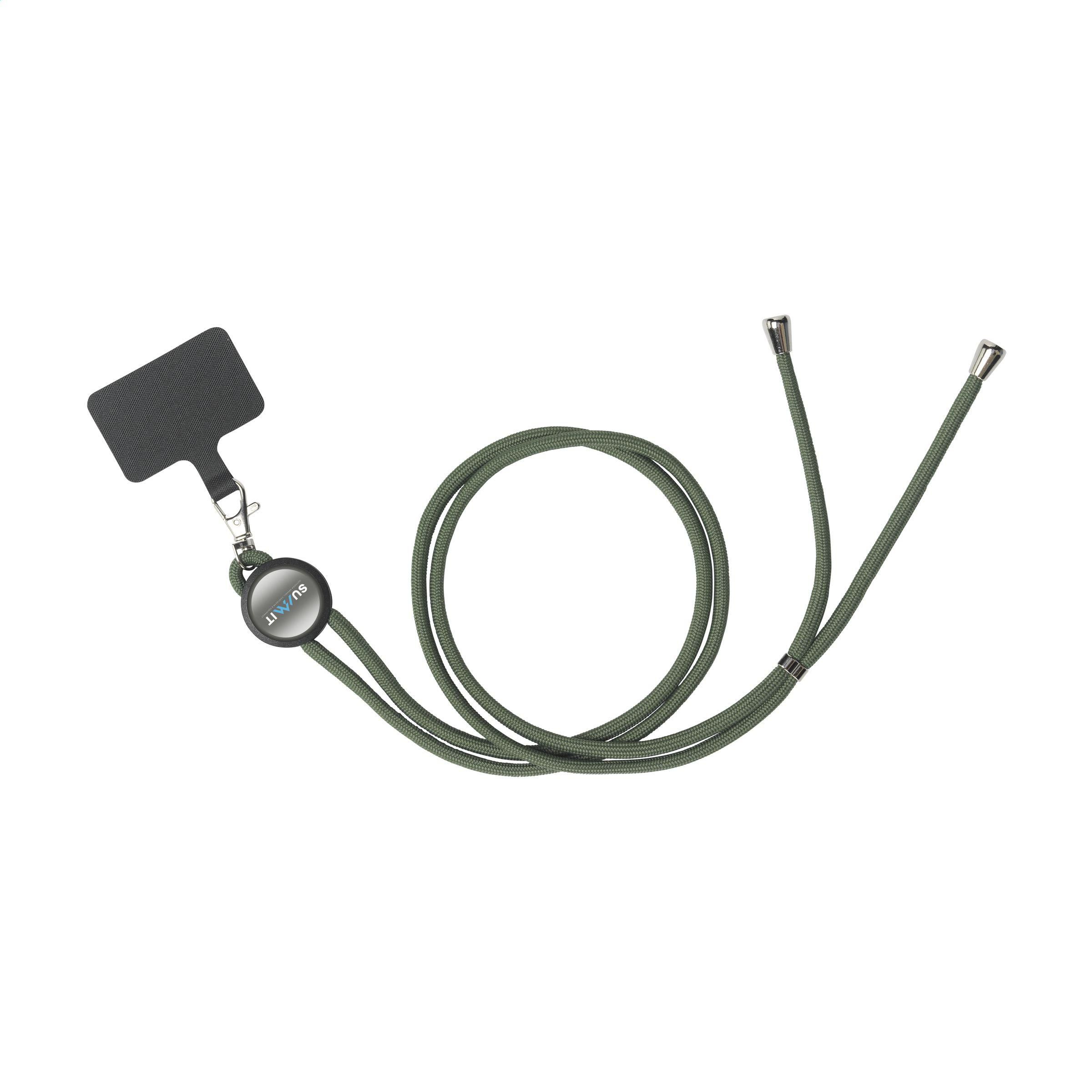 Lace Lanyard GRS RPET 0,5 cm Handy-Schlüsselband