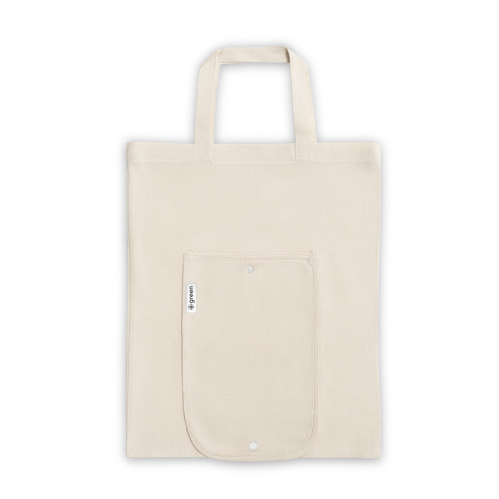 BEIRUT Faltbare Tasche aus Baumwolle (50%), receycelte Baumwolle (30%) und Polyester (20% rPET) (140 g / m²)