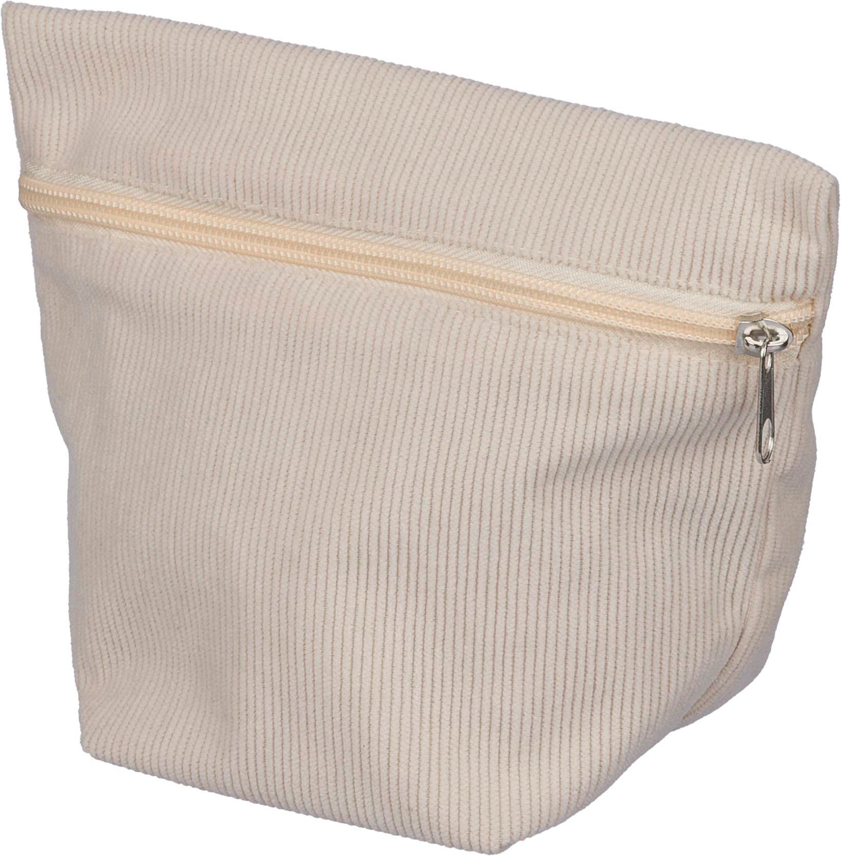 Kosmetiktasche aus Cord mit Reißverschluss Tia