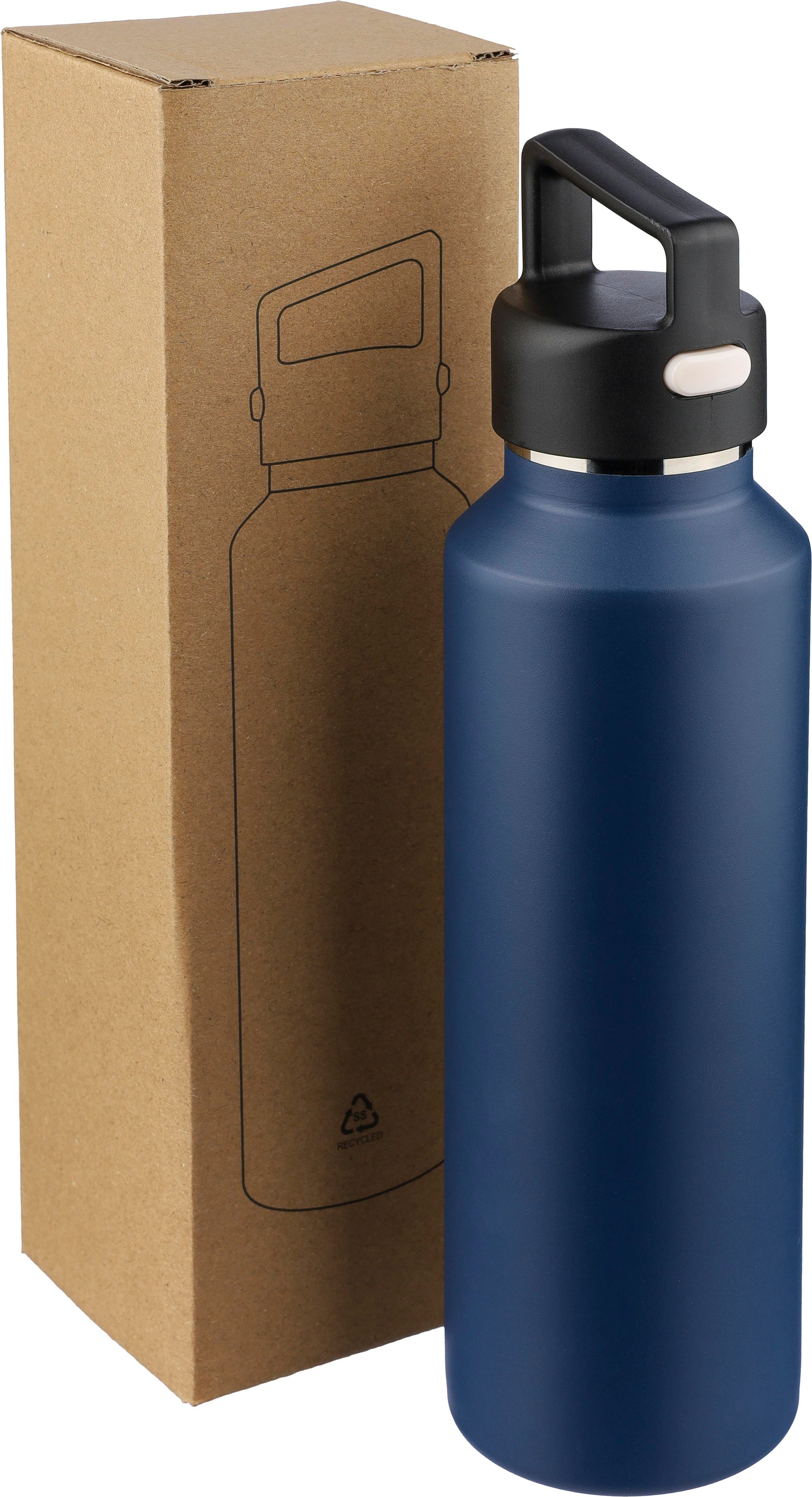 Recycelte doppelwandige Edelstahlflasche (600 ml) Mace