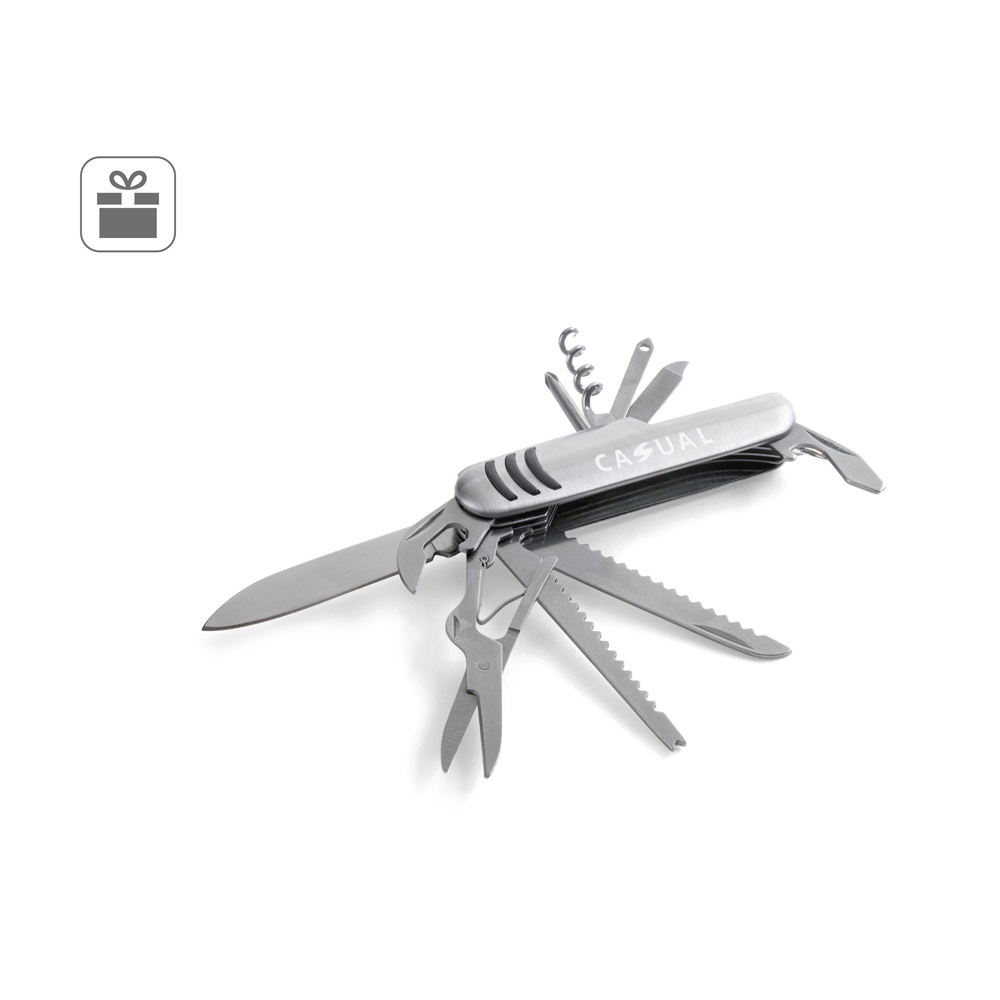 KAPRUN Multifunktions-Taschenmesser aus Edelstahl und Metall