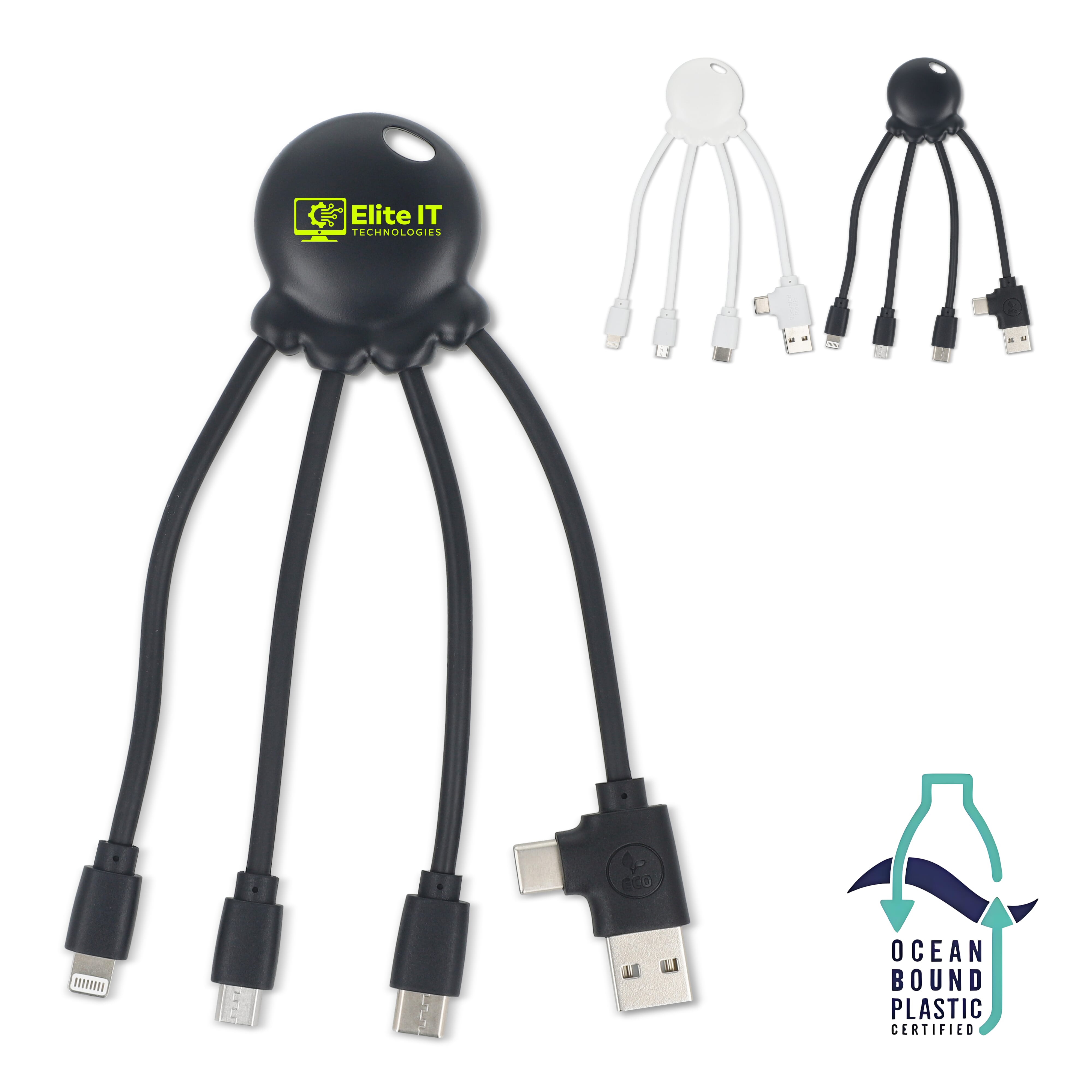 Xoopar Eco Octopus Ladekabel Ocean Bound Plastic als Kundenpräsent mit ...