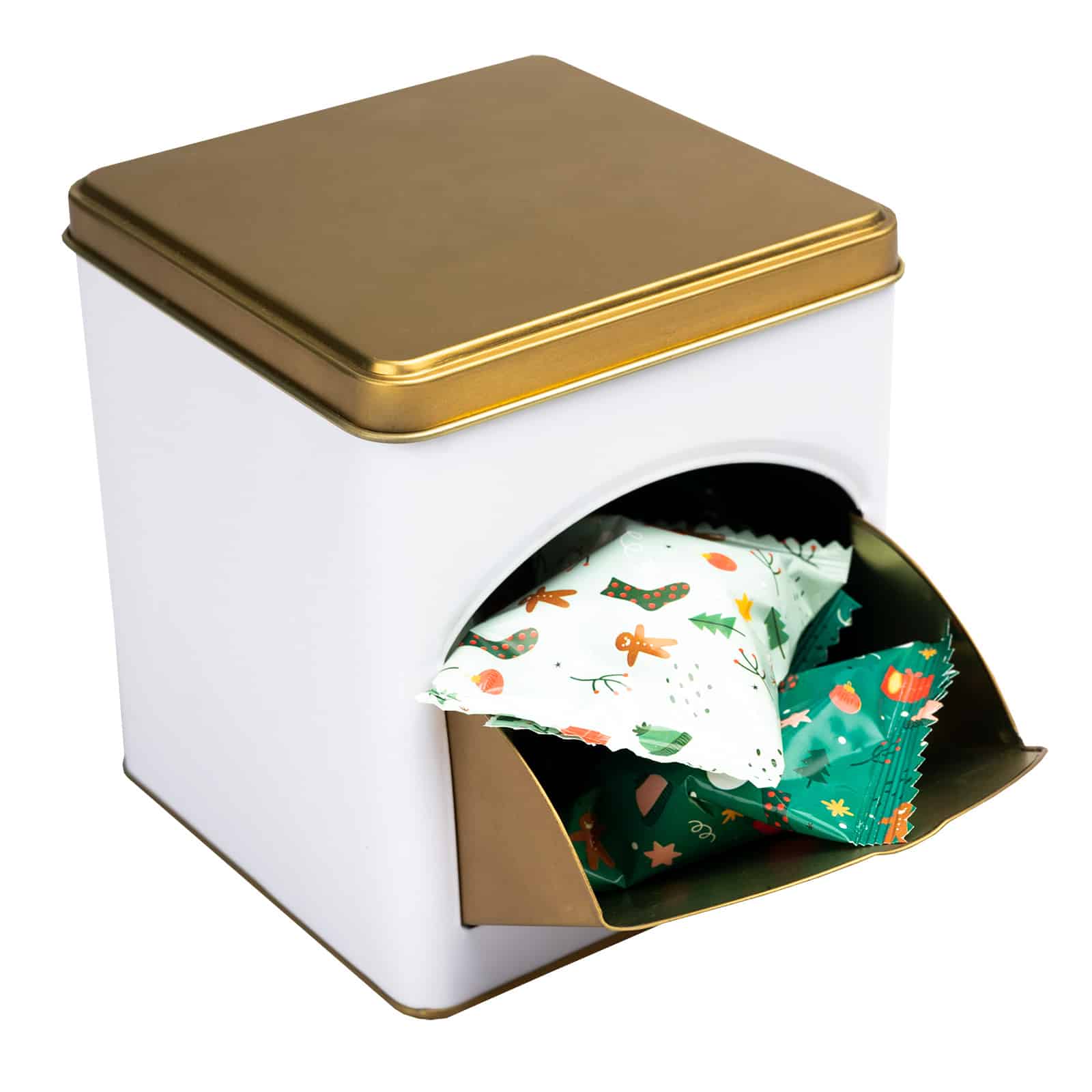 WerbesüßIgkeiten in Metallbox