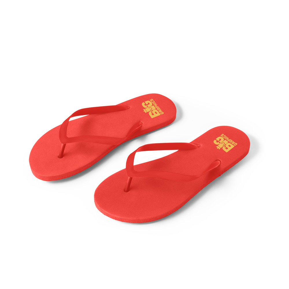 MAUPITI L / XL Bequeme Zehensandalen mit PE-Sohle und PVC-Riemen