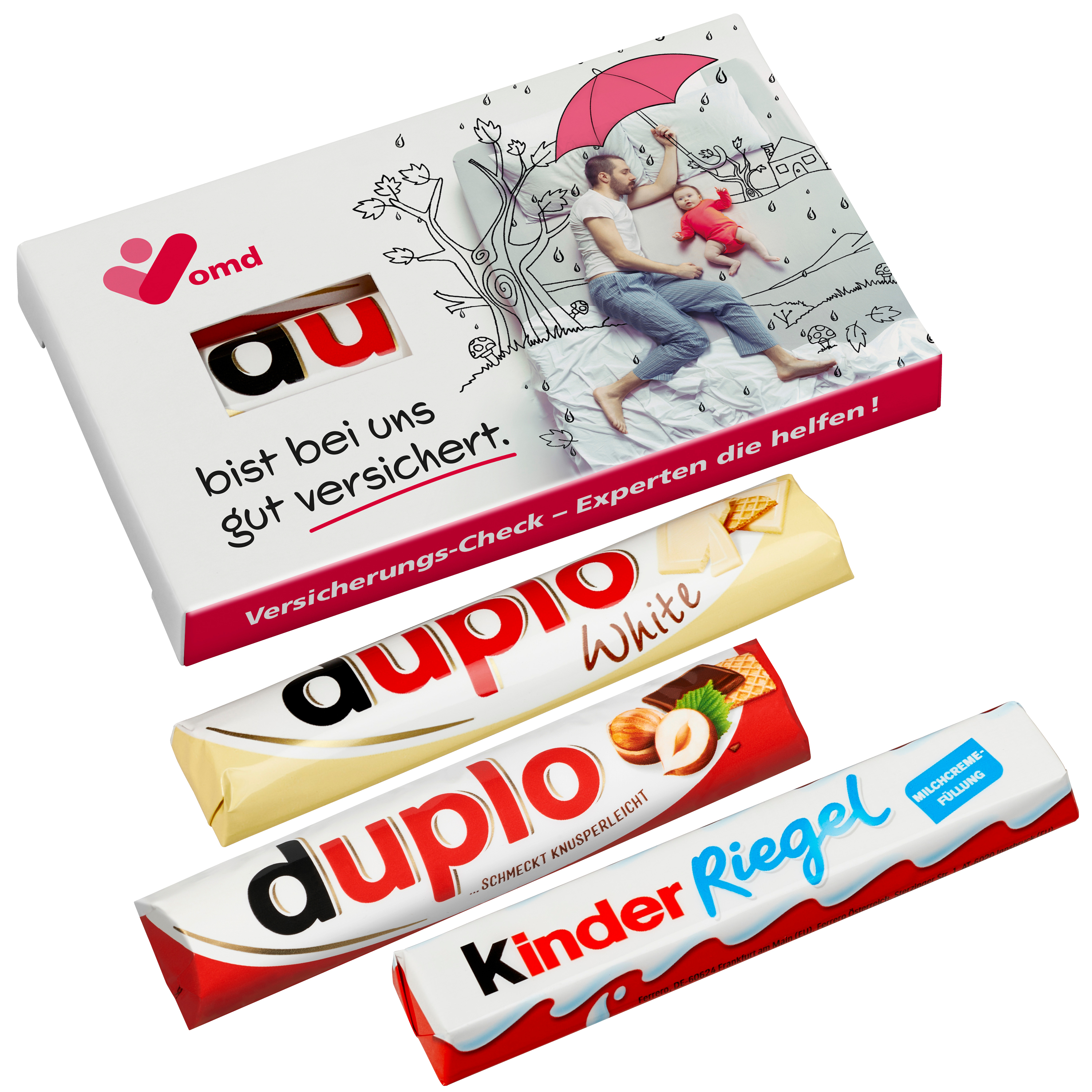 3er Duplo-Pack (1 Duplo klassisch + 1 Duplo weiß + 1 Kinder Riegel) 3er Duplo-Pack (1 Duplo klassisch + 1 Duplo weiß + 1 Kinder Riegel)