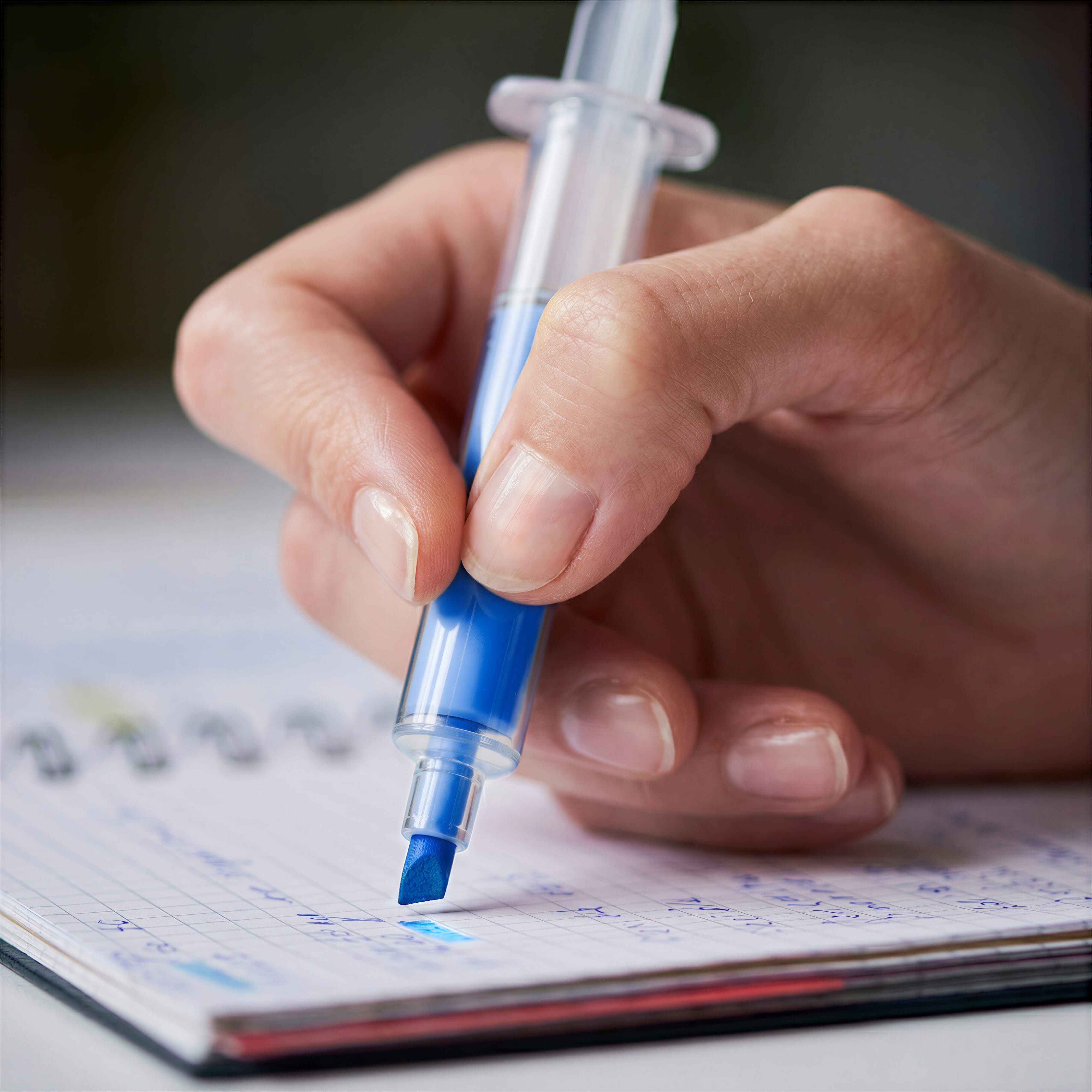 Spritzen-Textmarker