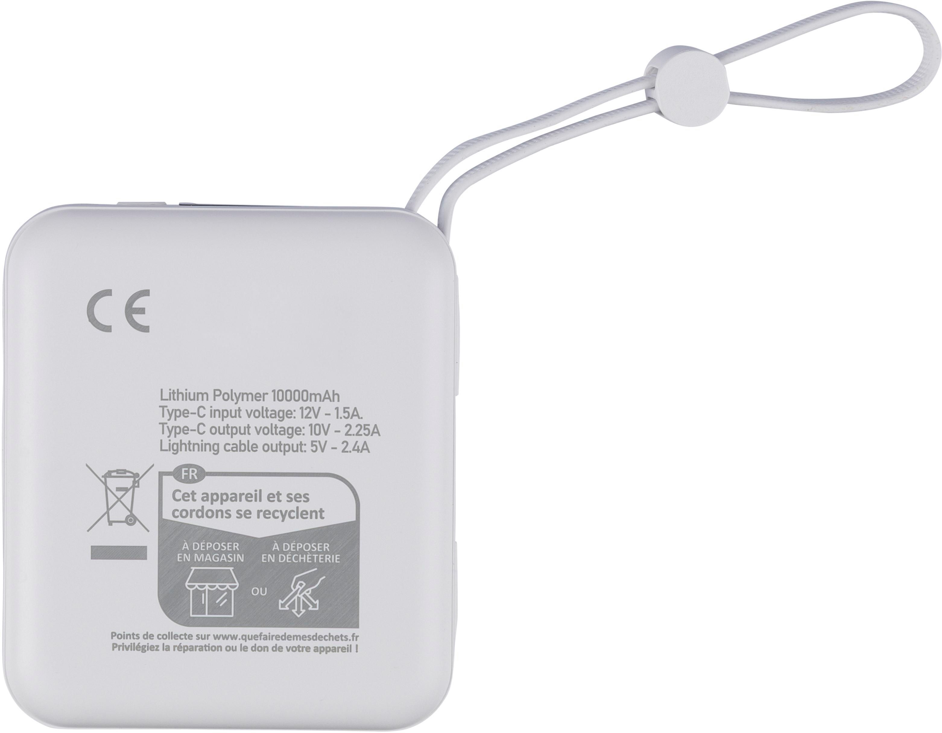 Recycelte ABS-Powerbank Jona