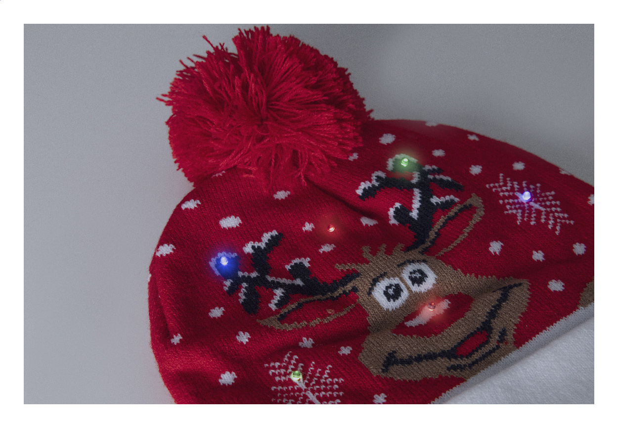 Weihnachts-LED-Wintermütze, Rentier Norrsken