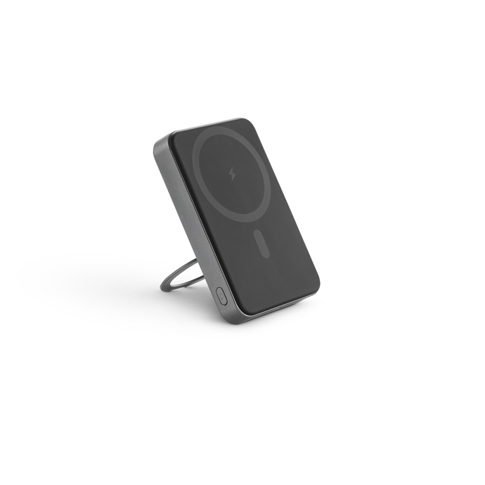 WARSHEL 10 Magnetische Powerbank mit 10.000 mAh und superschnellem kabellosem Ladegerät (15 W) aus recyceltem ABS (100% rABS) mit Ständer