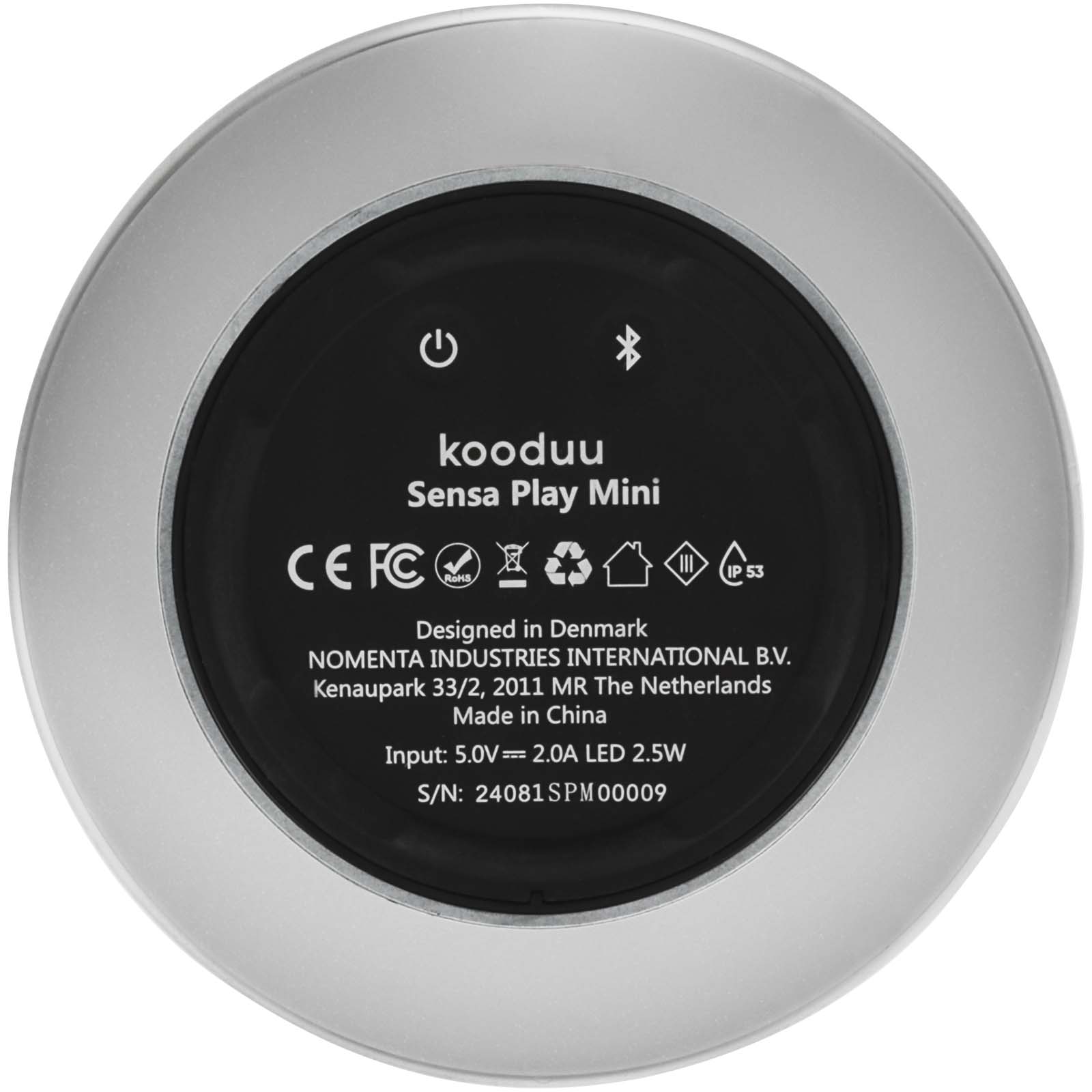 Kooduu Sensa Play Mini Tragbarer Lautsprecher mit Leuchte