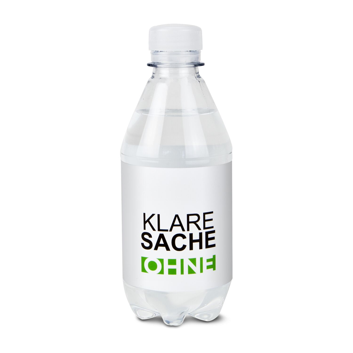 330 ml PromoWater - Mineralwasser, still, Hergestellt in Deutschland - Folien-Etikett