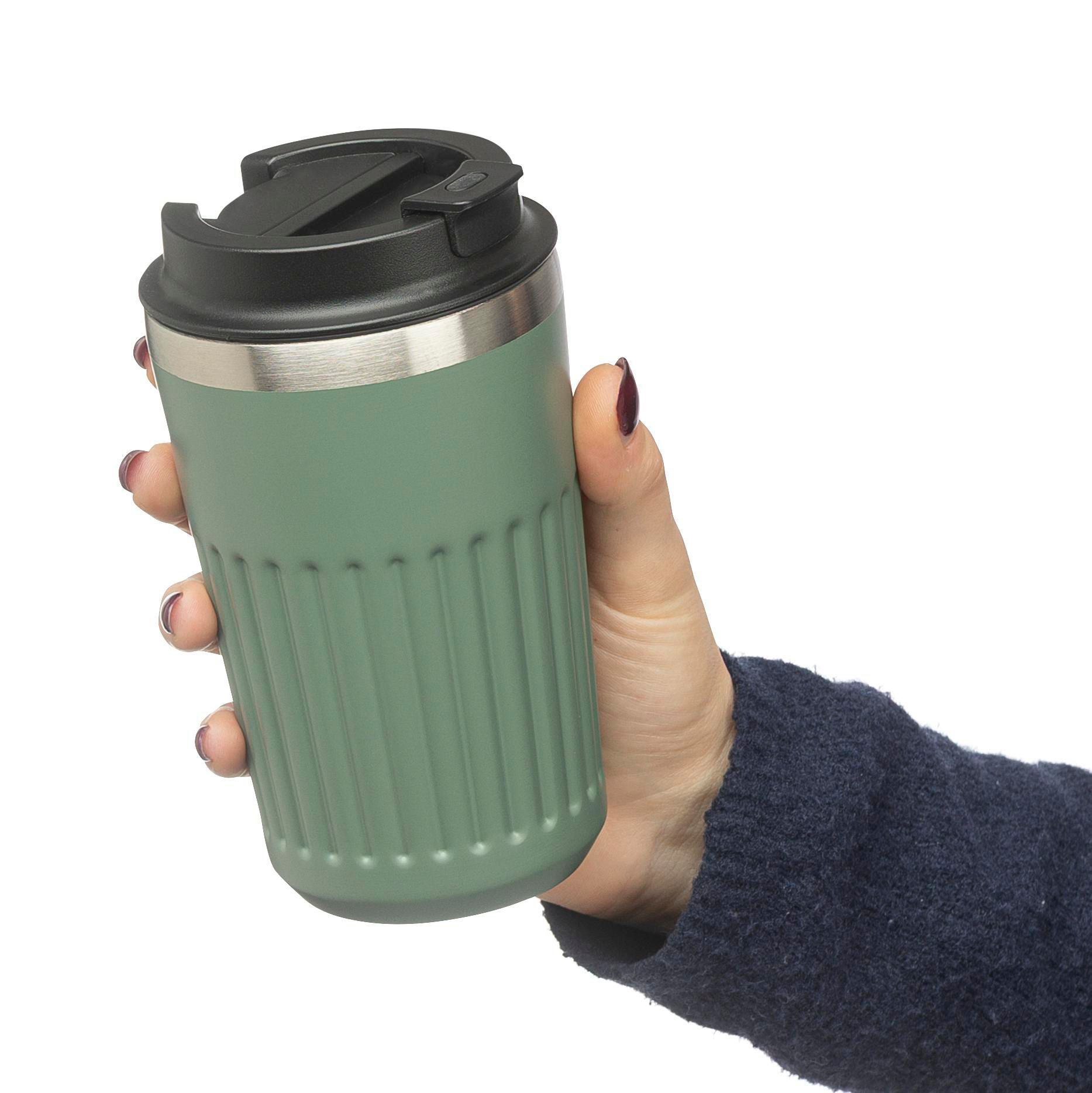 Reisebecher aus recyceltem Edelstahl (400 ml) Chiara