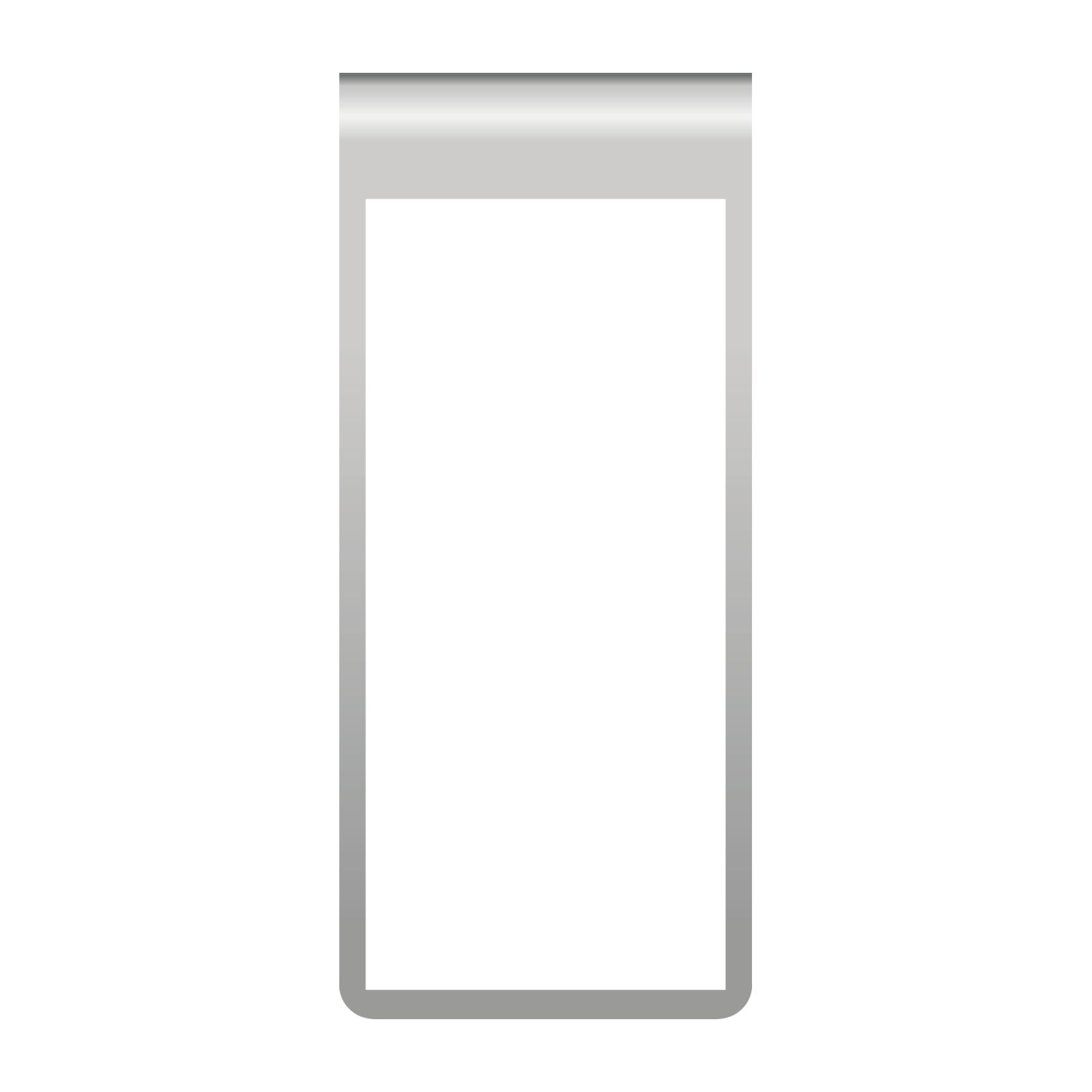 ROMINOX® Mehrweg-Büroklammer Straight Clip XL ohne Noppen, idealer Mailingartikel für Dokumente, bis zu 35 Seiten Klemmkraft