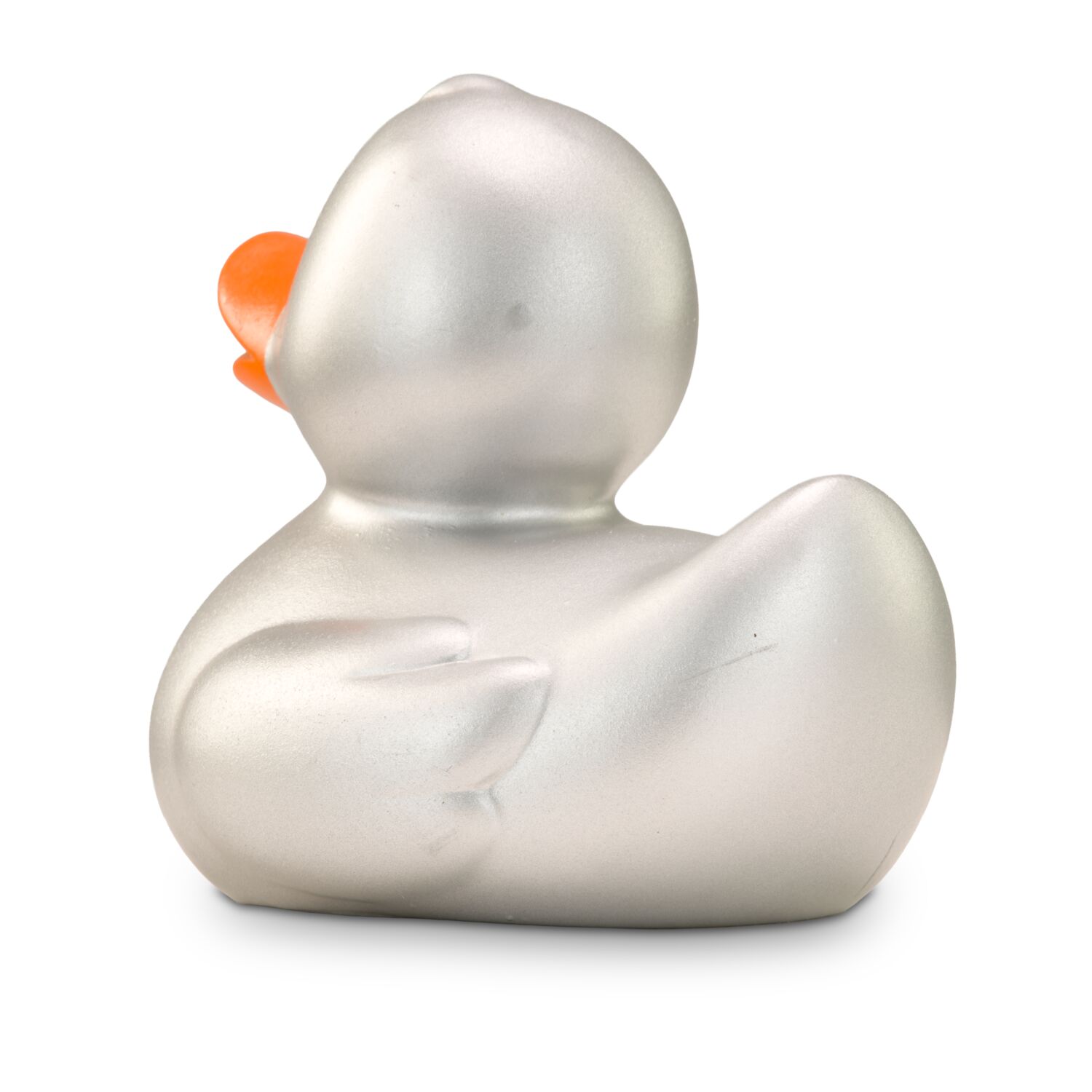 Werbeente Sylvie Silber, ca. 8 cm