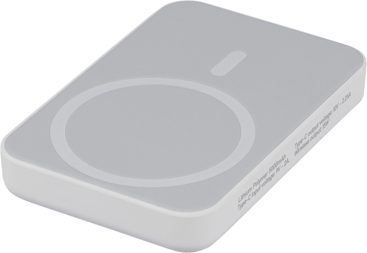 Powerbank mit kabellosem Ladegerät Miren | Recycelt | 5.000 mAh | MagSafe-kompatibel