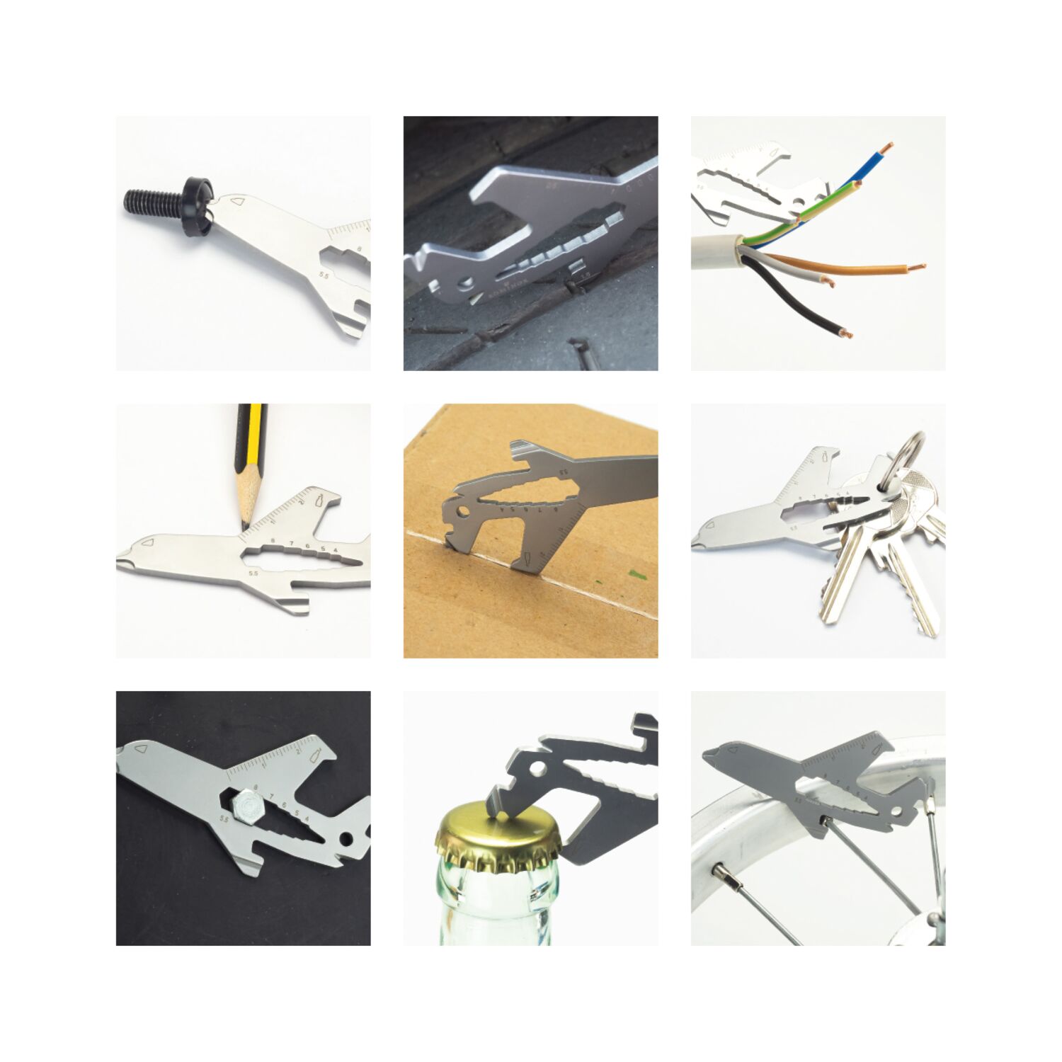 ROMINOX® Key Tool // Airplane - 19 functions (Flugzeug)