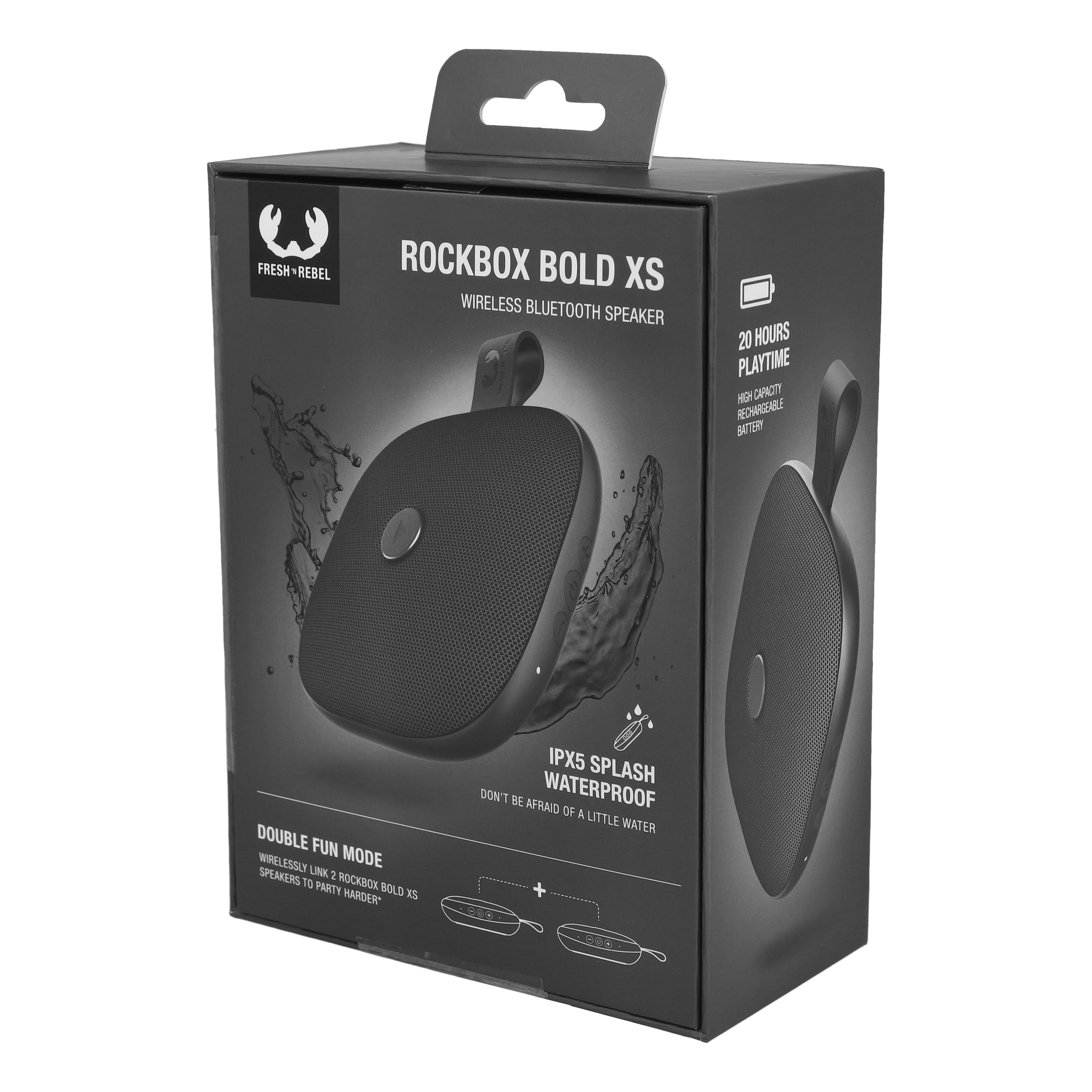 Fresh 'n Rebel Rockbox Bold Xs splashproof TWS speaker 4W