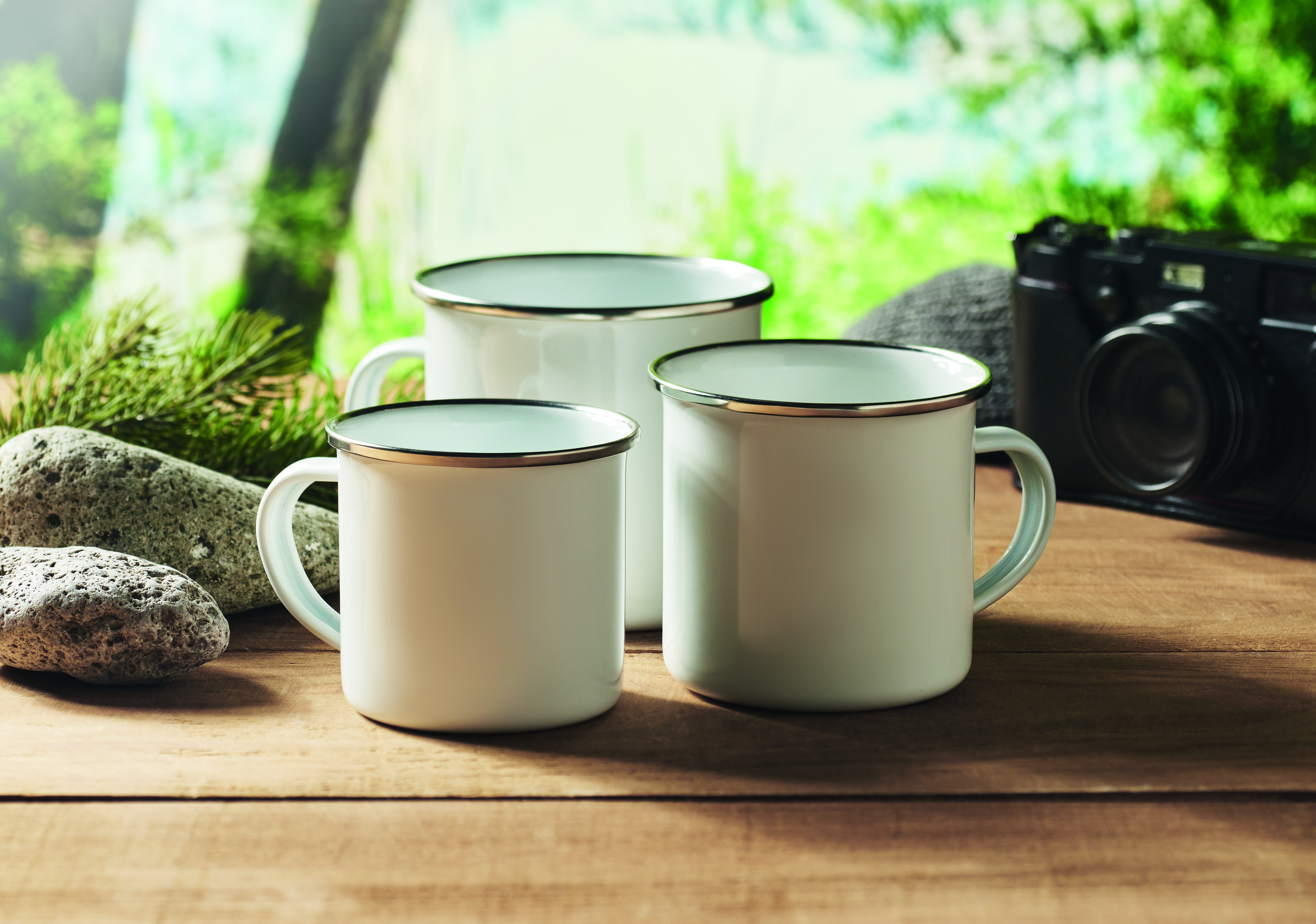 Emaille-Becher Subli 200 ml PLATEADO S