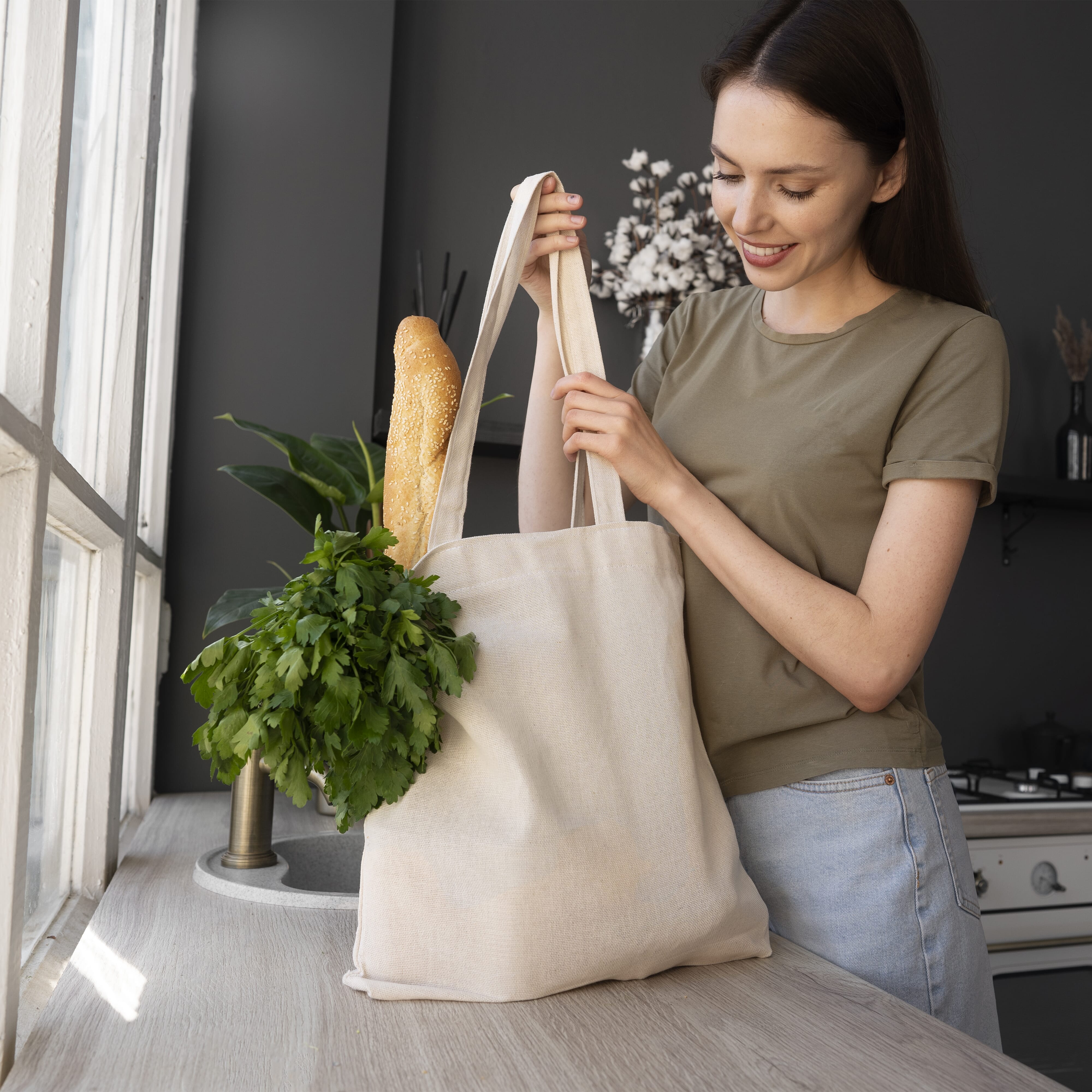 Tasche canvas OEKO-TEX® 280g / m² 42 x 12 x 43cm