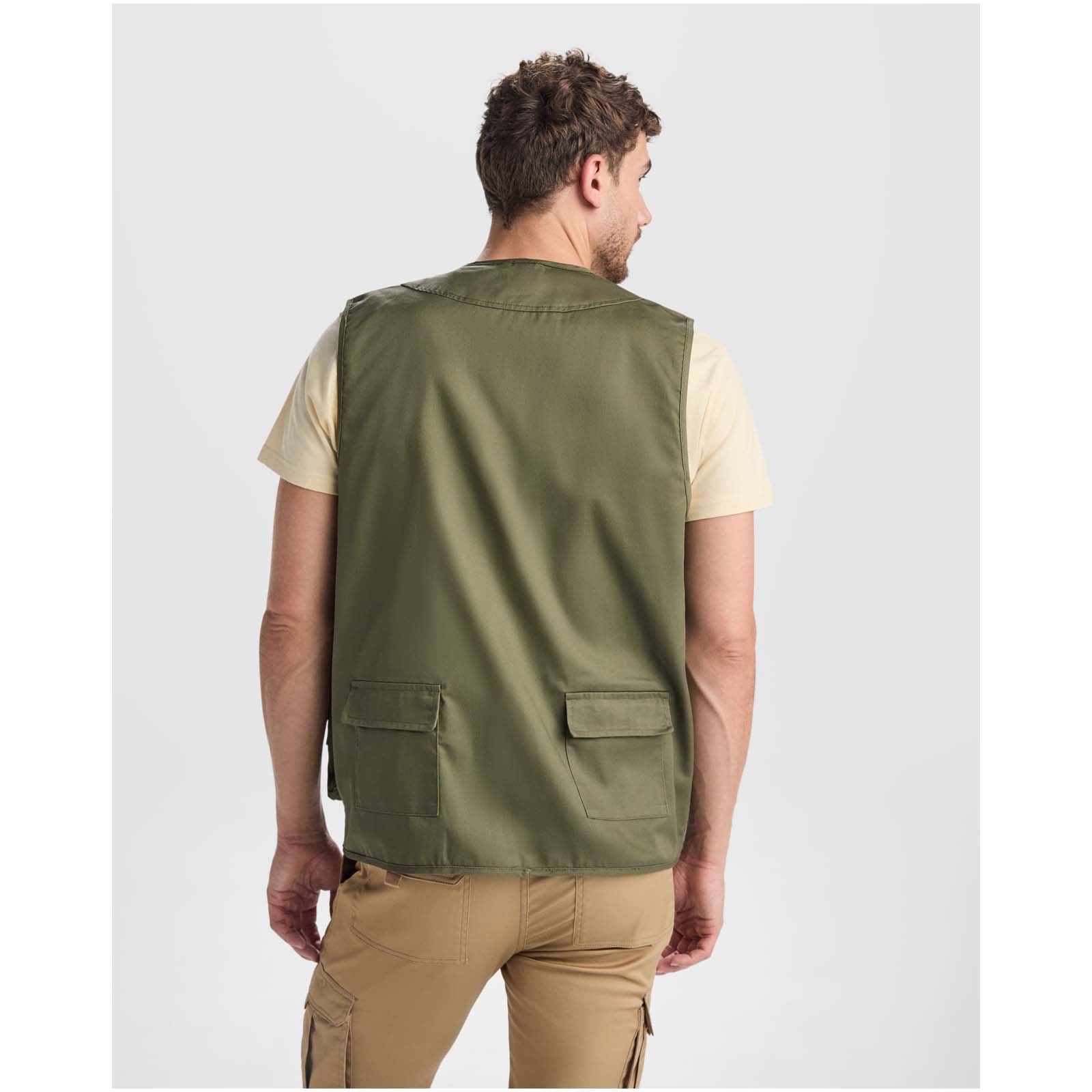 Venera Arbeitsweste mit V-Ausschnitt und mehreren Taschen, 200 g / m²