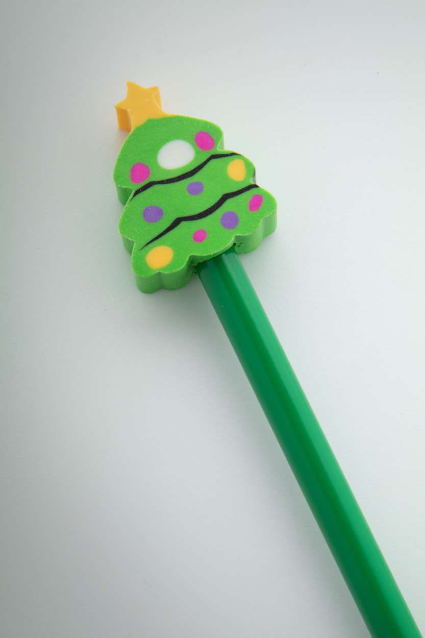 Bleistift mit Weihnachtsfigur, Weihnachtsbaum Ramsvika