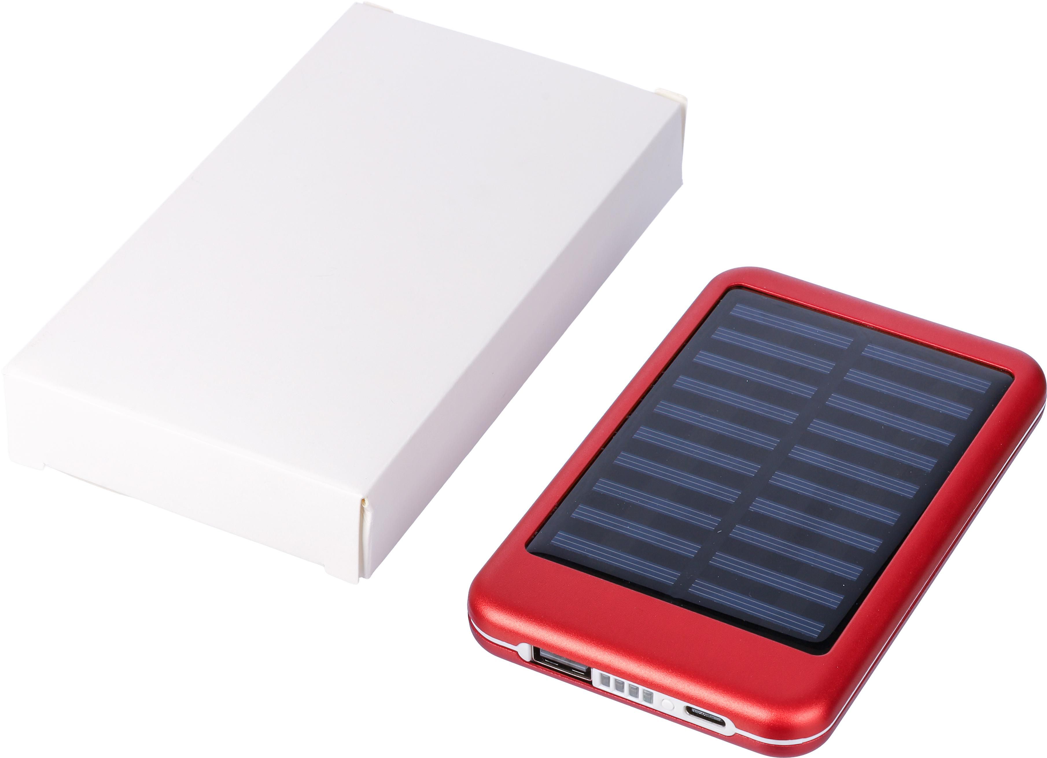 Powerbank Tycho | Aluminium | Solar | 4.000 mAh