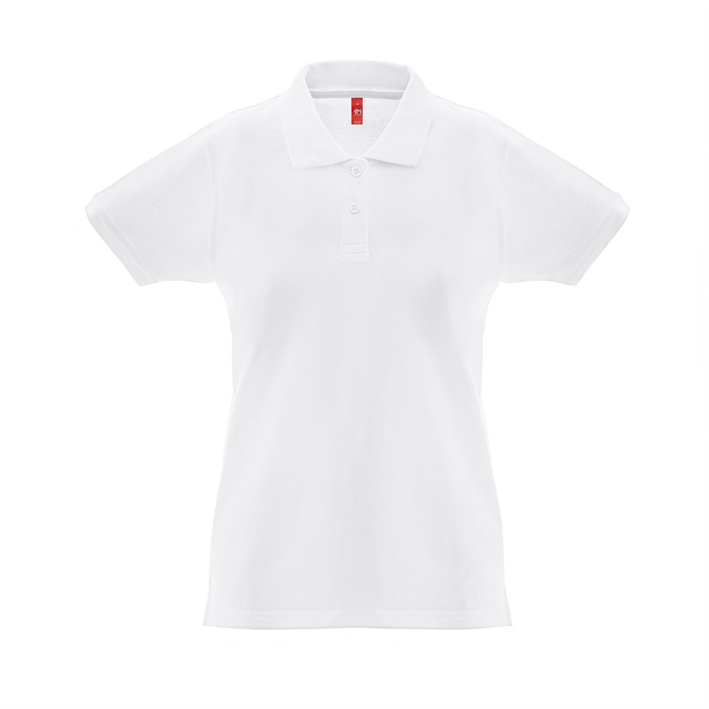 THC MONACO WOMEN WH Kurzarm-Poloshirt für Damen aus kardierter Baumwolle