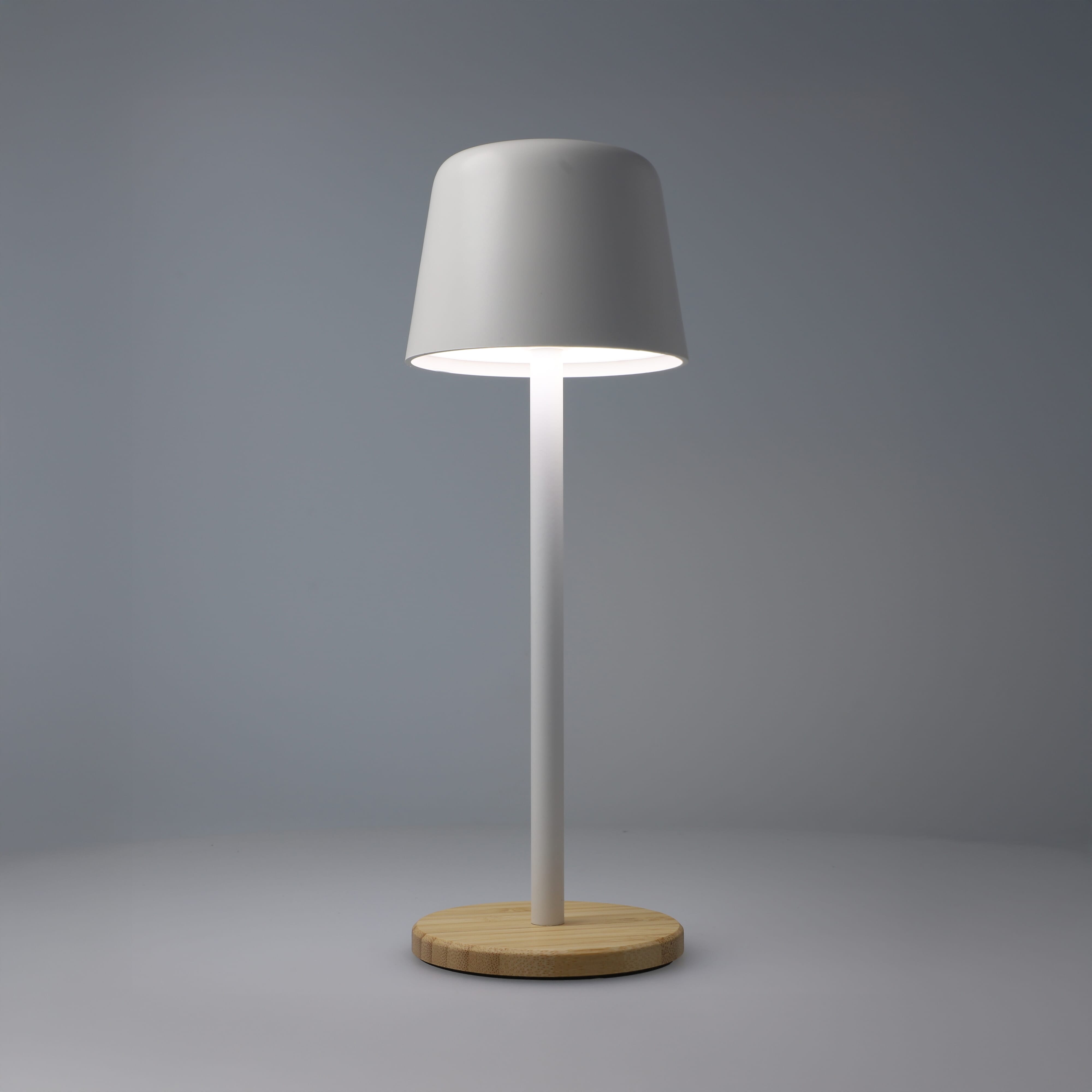 Solis Dimmbare Tischlampe mit Bambusfuß