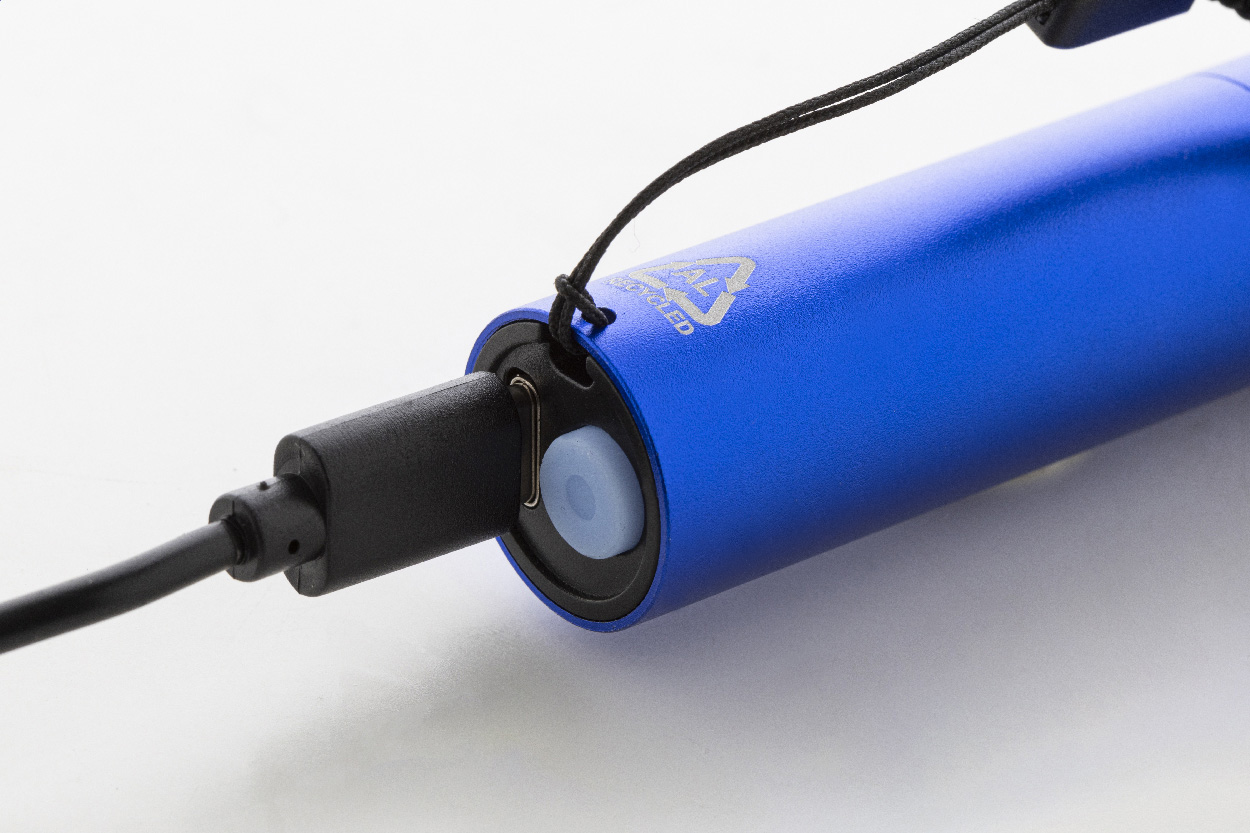 Wiederaufladbare Taschenlampe aus recyceltem Aluminium Chargelight Tone