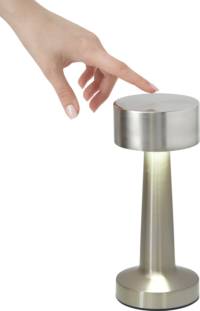 Edelstahl-Tischlampe MUSHROOM