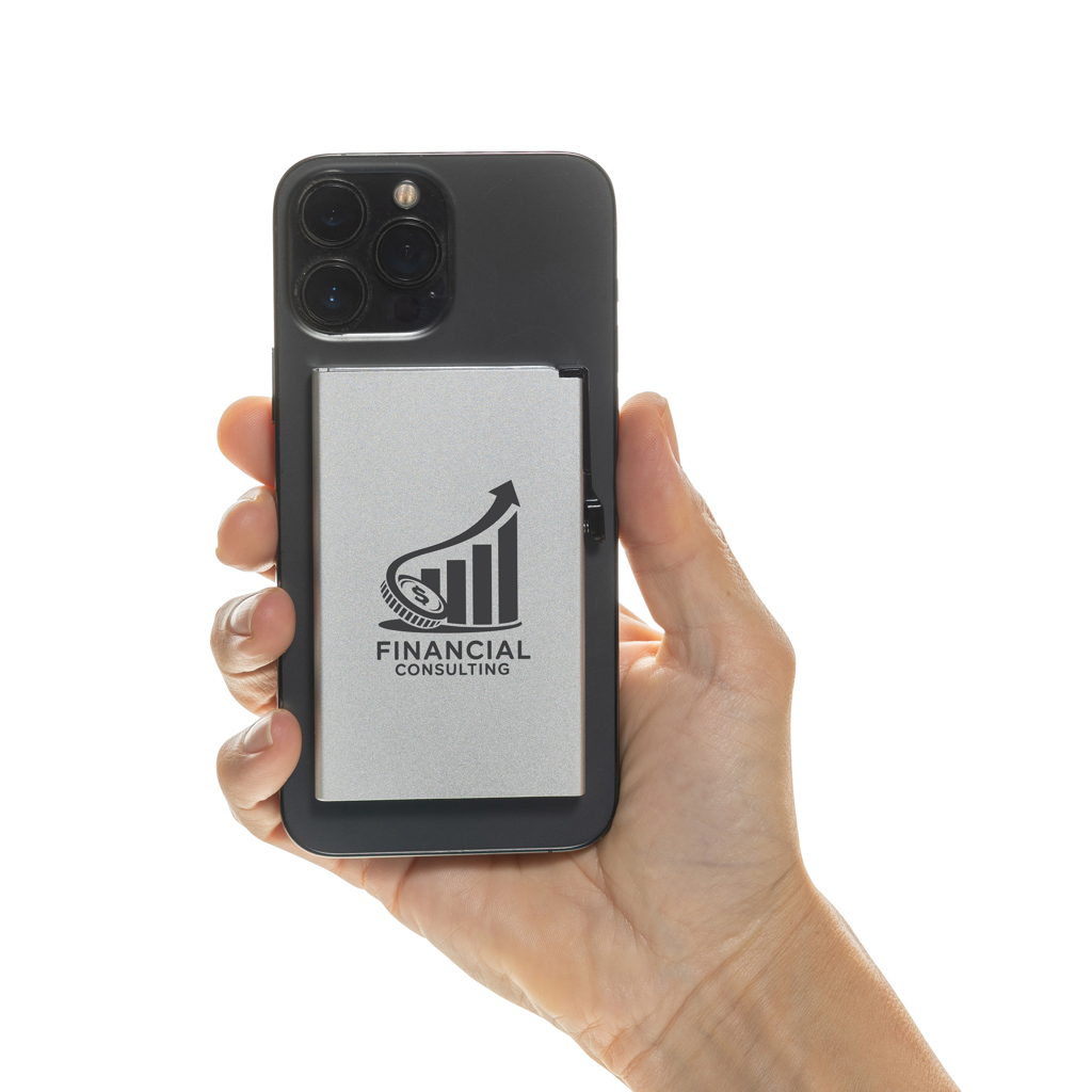 Magnetischer RFID-Kartenhalter aus Aluminium für Smartphones
