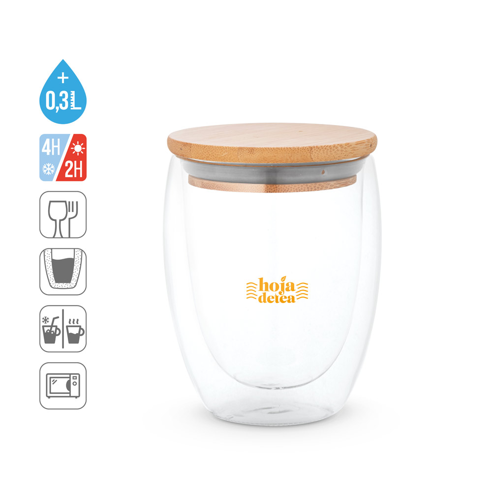 ECUADOR L Reisebecher aus Borosilikatglas 350 ml