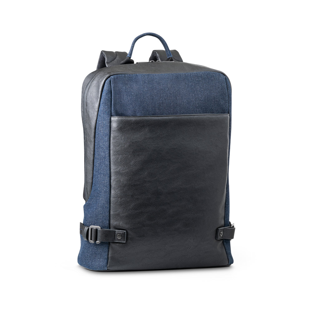 DIVERGENT BACKPACK I Laptop-Rucksack bis zu 15,6'' aus Denim und PU