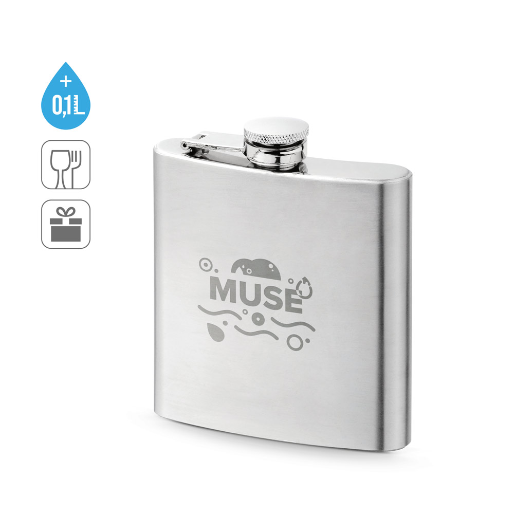 MUSE Flachmann aus Edelstahl 180 ml
