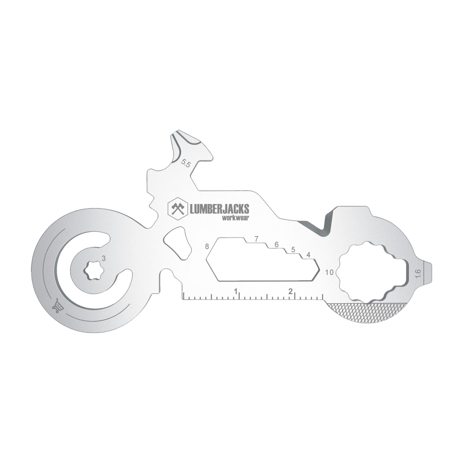 Geschenkartikel: ROMINOX® Key Tool Motorbike / Motorrad (21 Funktionen) im Motiv-Mäppchen Frohe Weihnachten