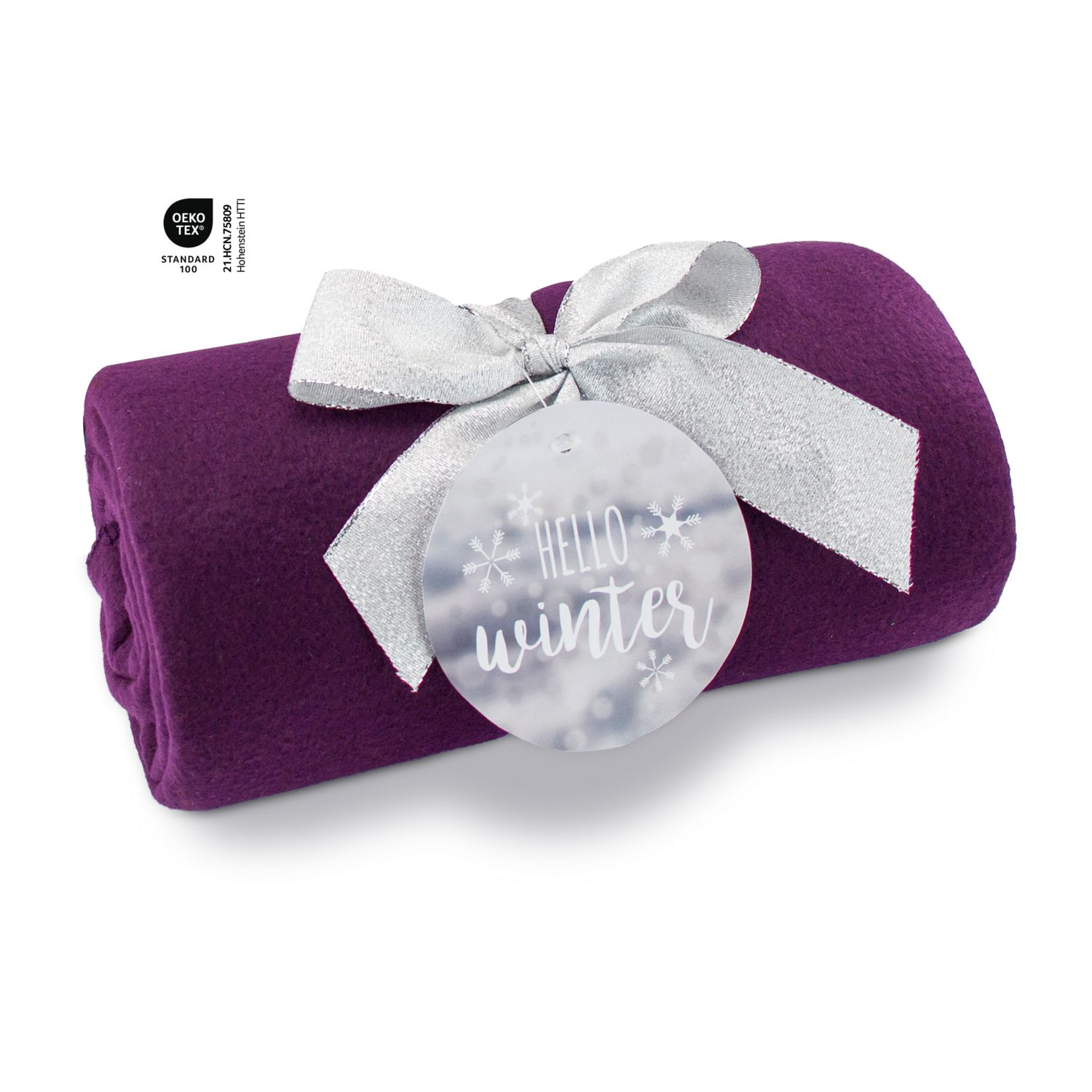 Fleecedecke WINTER SPECIAL - beere - 120 x 150 cm, 180 g / m²