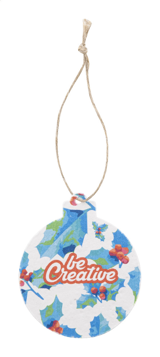 Weihnachtsbaumschmuck aus Saatgutpapier, rund CreaJul Seed