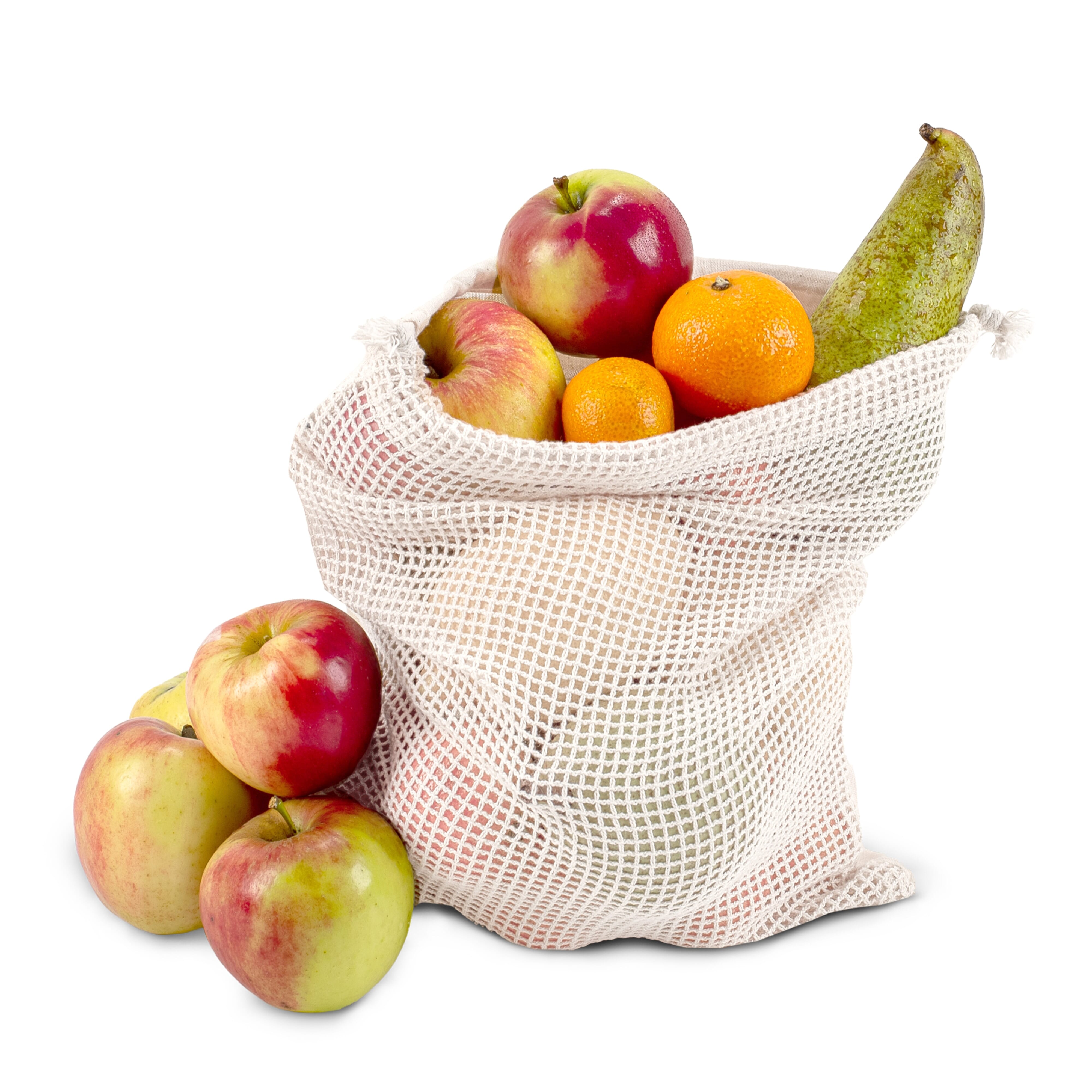 Wiederverwendbare Lebensmitteltasche OEKO-TEX® Baumwolle 25 x 30cm