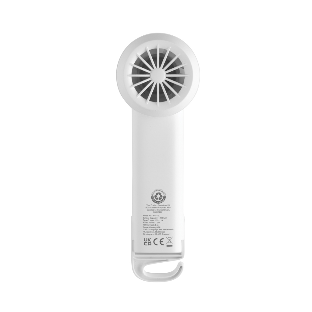 Twist wiederaufladbarer tragbarer Ventilator aus RCS rABS