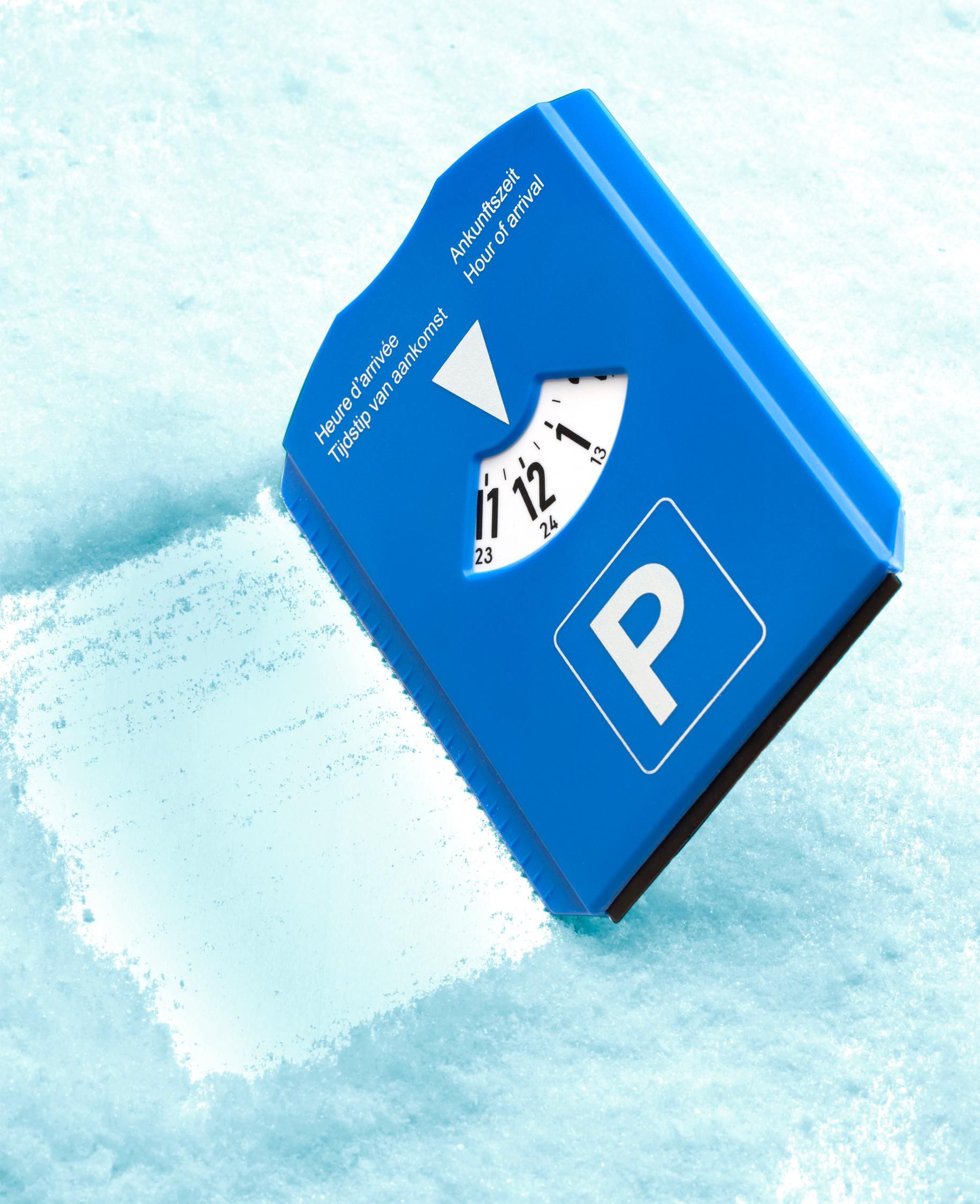 Parkscheibe mit Eiskratzer Teddie