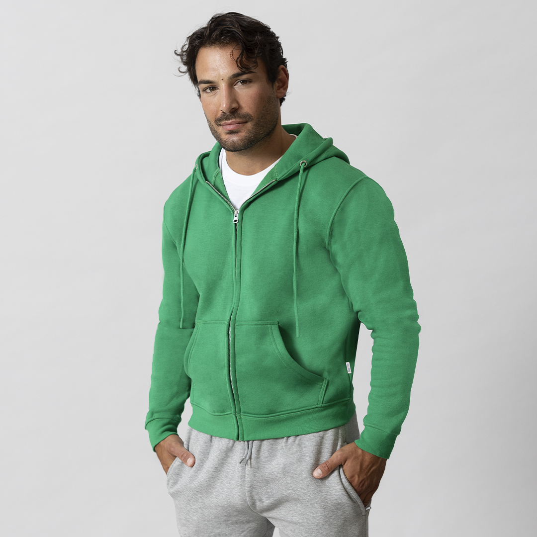 Erwachsene Sweatshirt mit Kapuze + Reißverschluss Walder