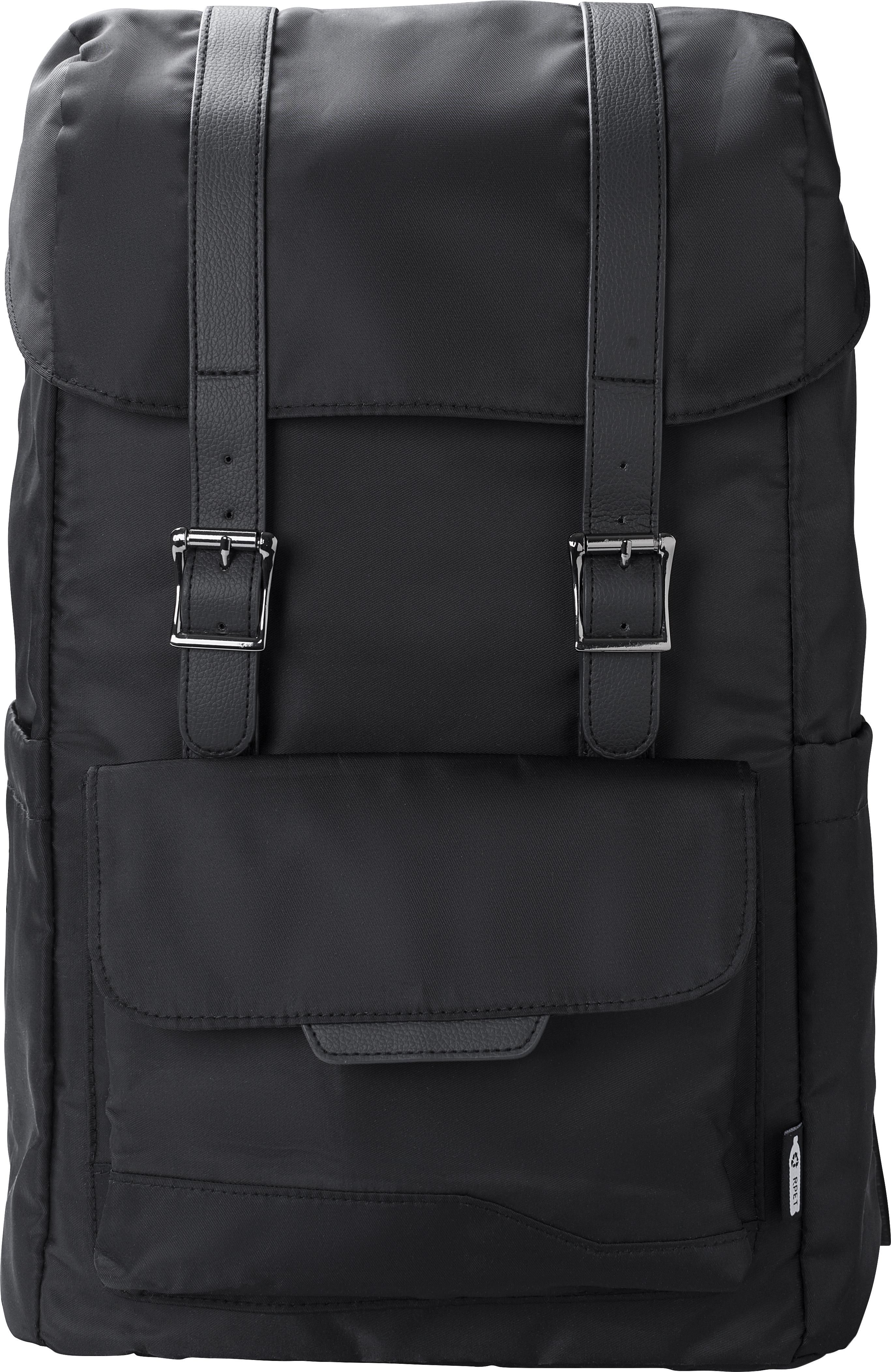 RPET (290T) Polyester Twill Rucksack mit Lasche Marlowe
