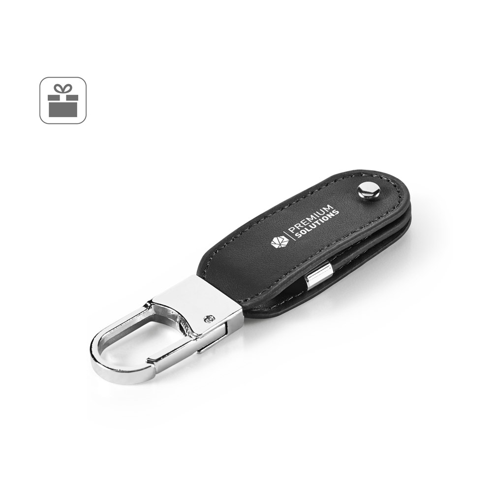 BRAGG 8GB USB-Speicher mit 8GB und Karabinerclip aus PU