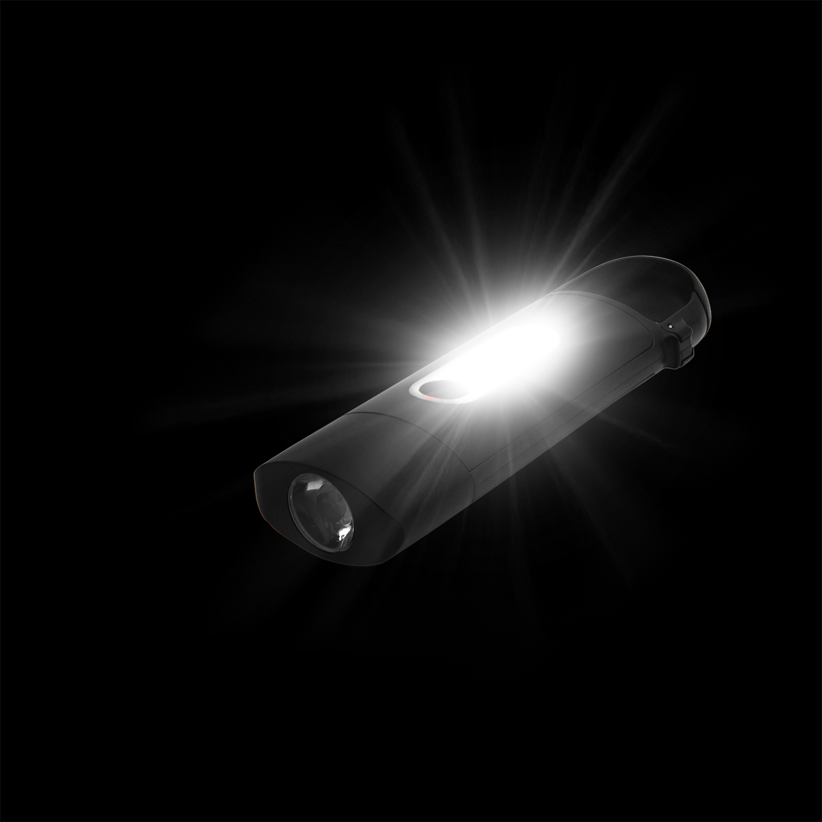 Taschenlampe "COB" mit Karabiner